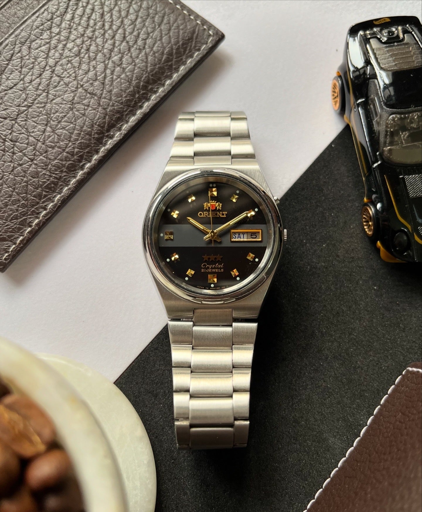 Orient Black Patterned Dial (Pre Owned)1