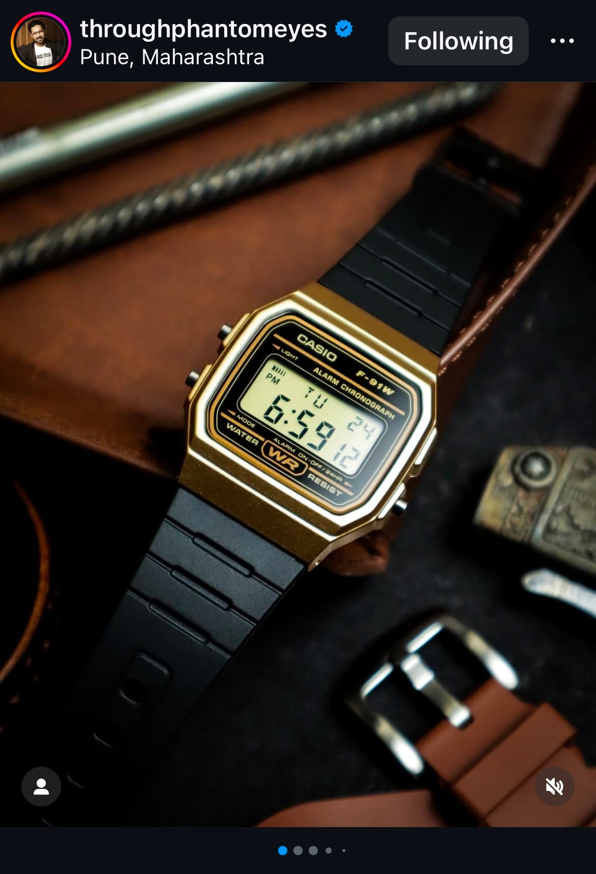 CASIO F-91WM-9A - D142 - Gold