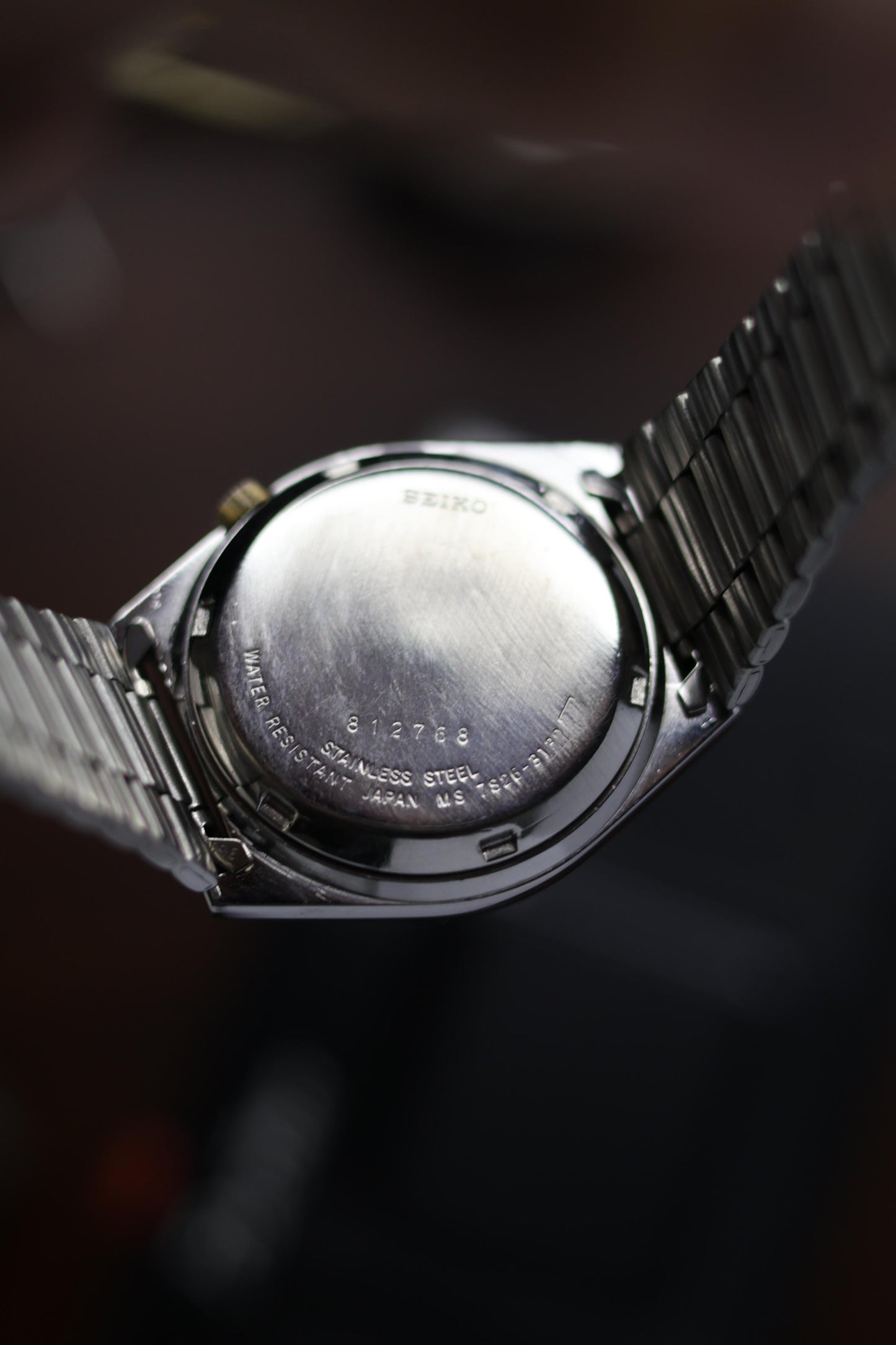 Seiko 5 Black Dial with Glass Back (Pre Owned)