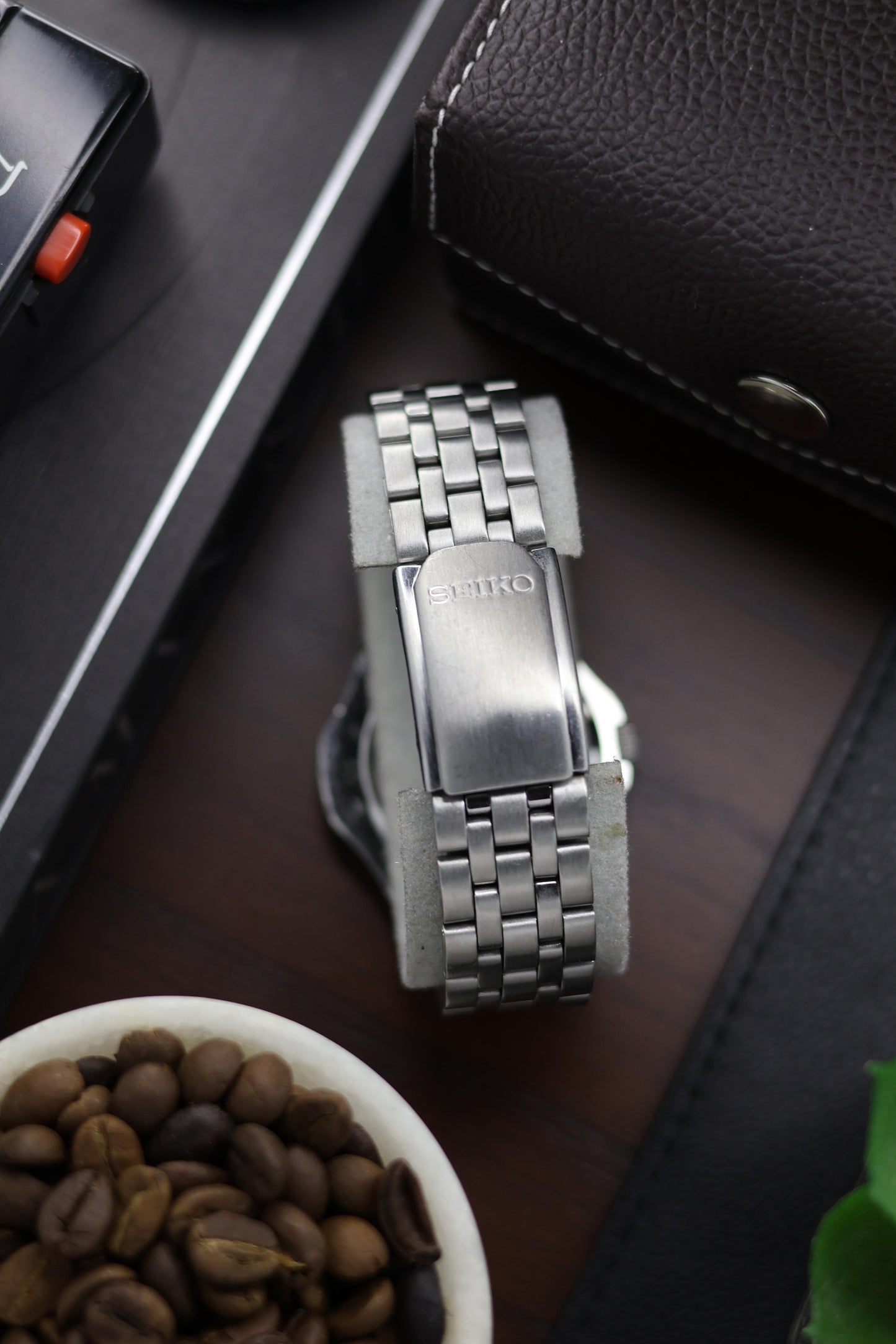 (Super Rare) Seiko 5 Black Diver with Glass Back - Automatic Watch (Pre Owned) - A212