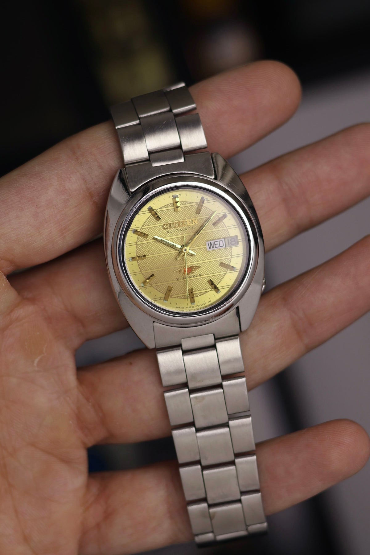 (Super Rare) Citizen Eagle 7 Gold Motif Dial - Automatic Vintage Watch (Pre Owned) - SE853