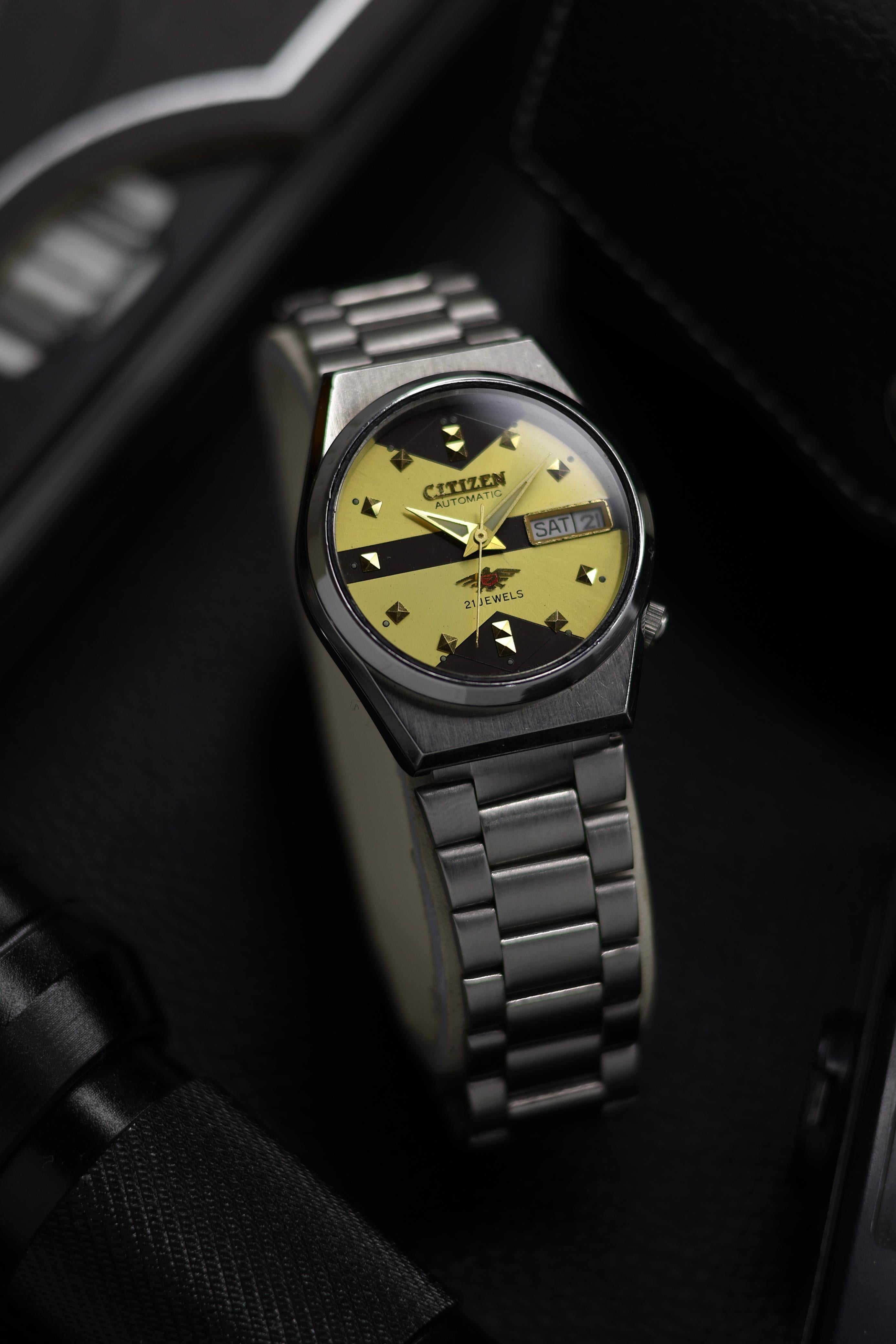 citizen automatic 21 jewels gold watch