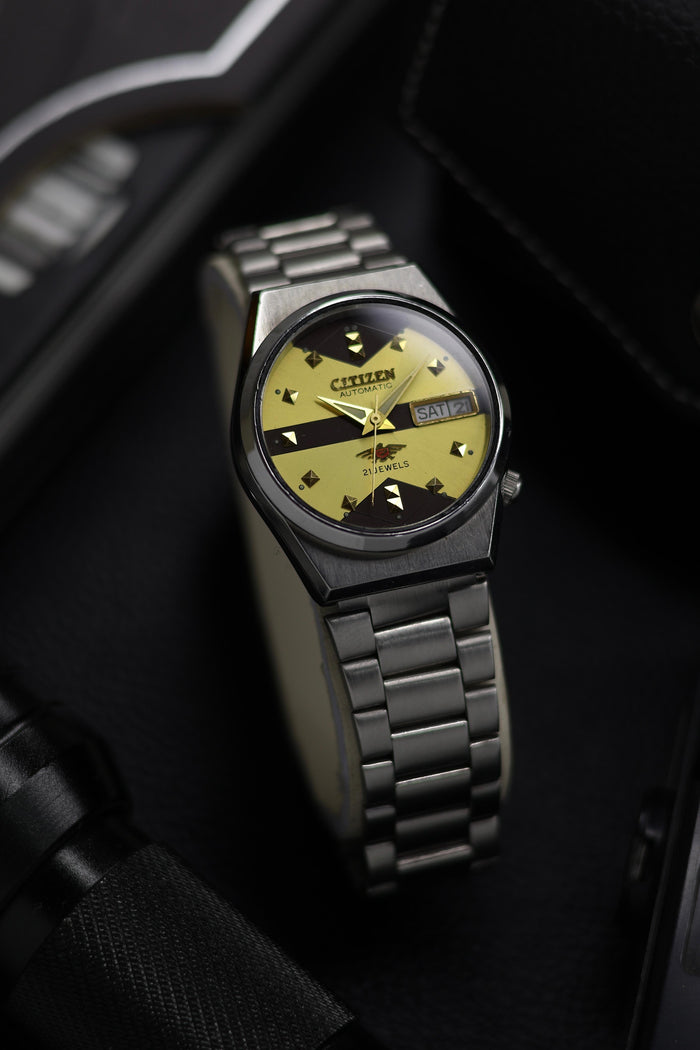 (Super Rare) Citizen Eagle 7 Gold Motif Dial - Automatic Vintage Watch (Pre Owned) - SE497