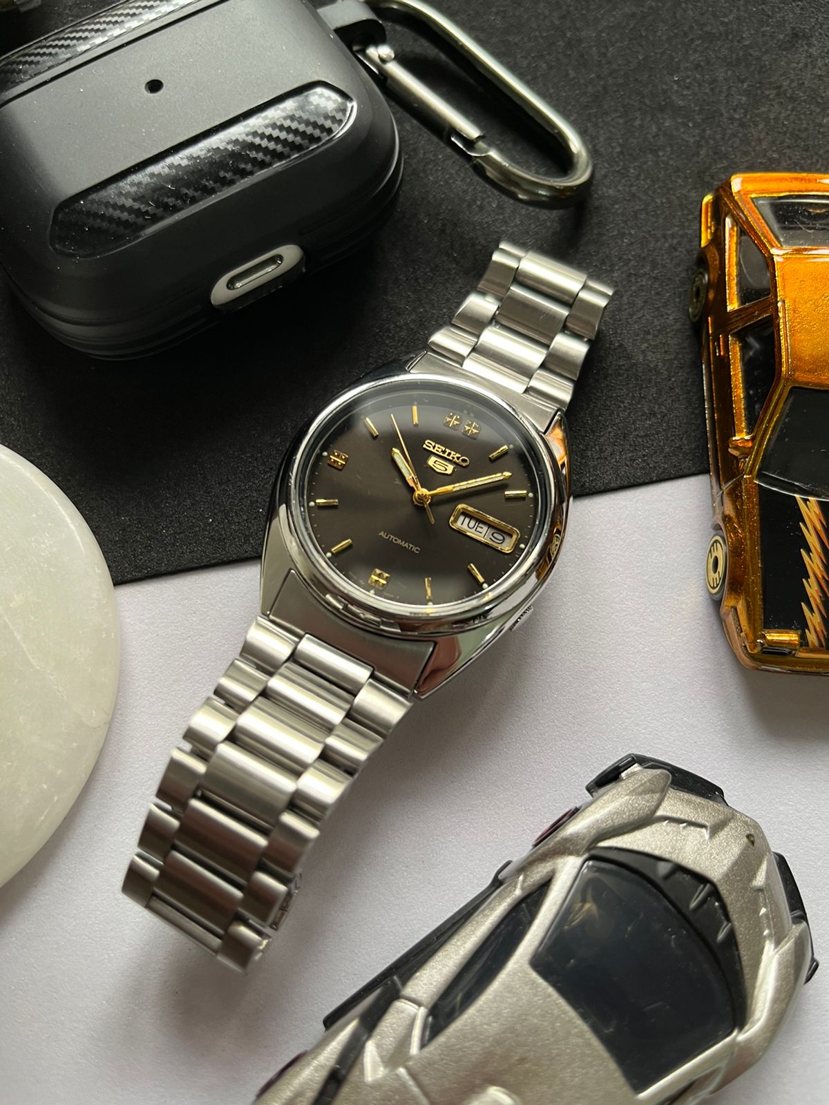 Seiko 5 Black Sunray Dial (Pre Owned)