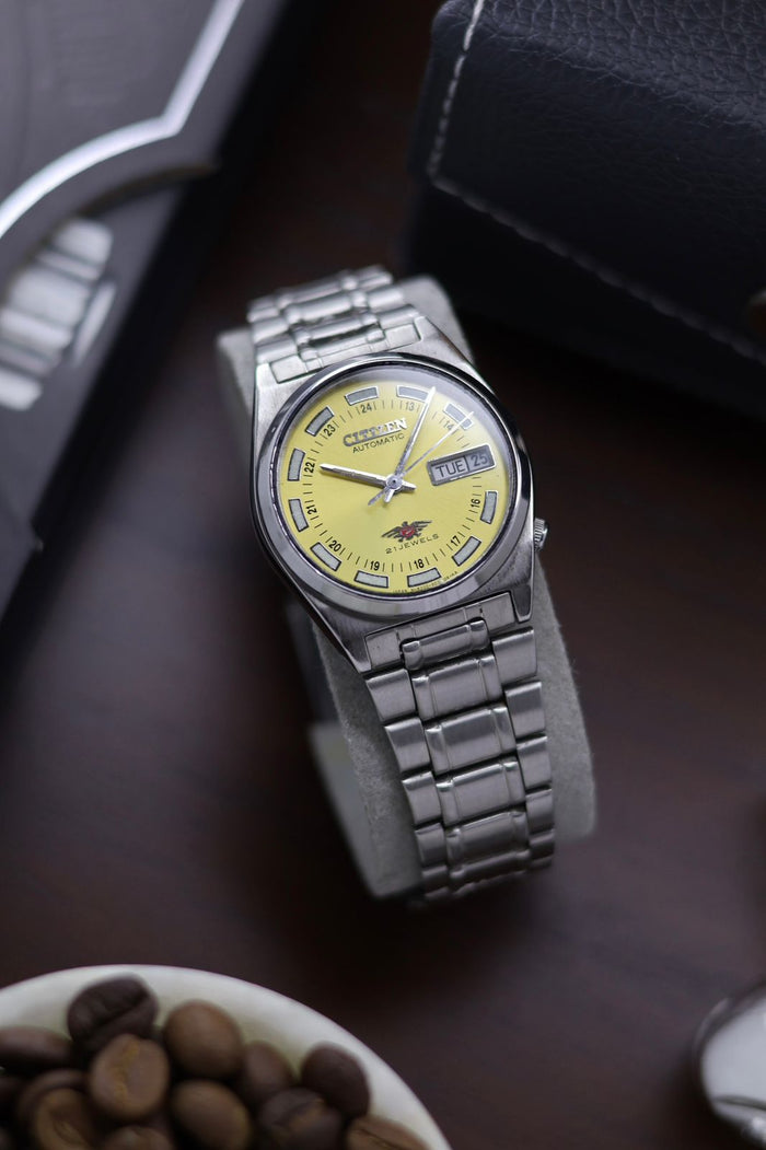 Citizen Eagle 7 Yellow Dial - Automatic Vintage Watch (Pre Owned) - A427