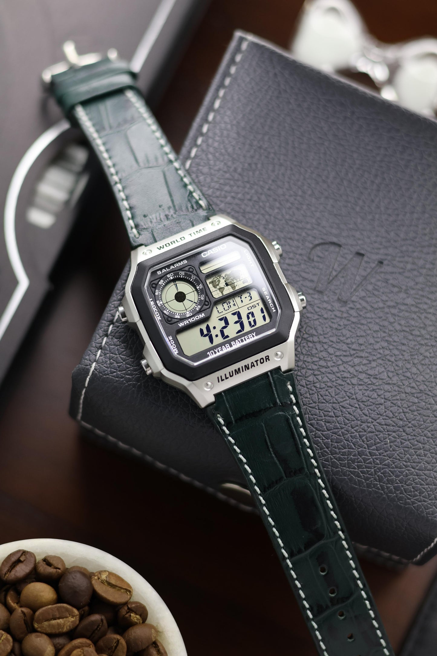 Leather Straps for CASIO AE1200 Series - with FREE Strap Tool!