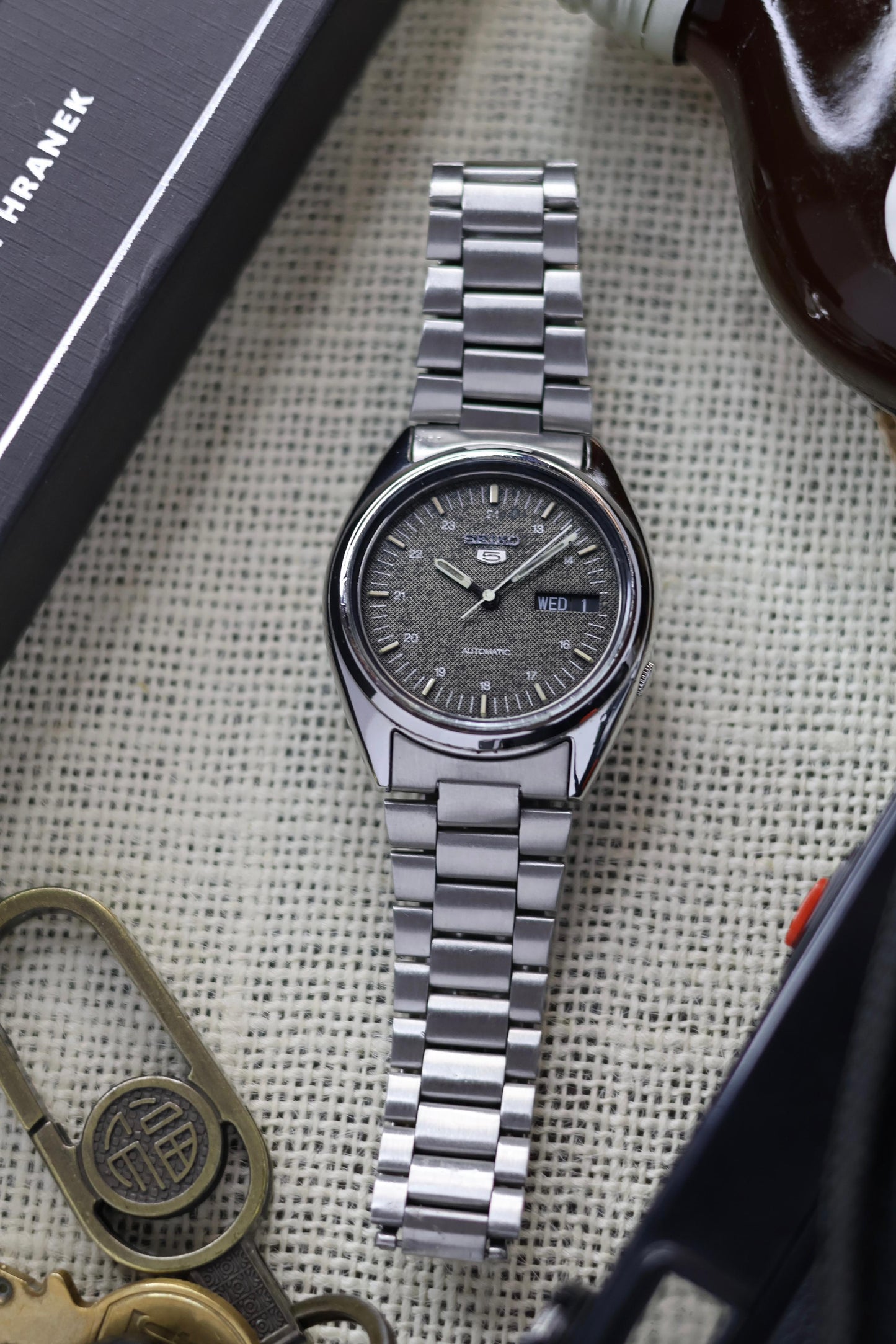 (Super Rare) 1984 Seiko 5 Textured Black Dial (Pre Owned)