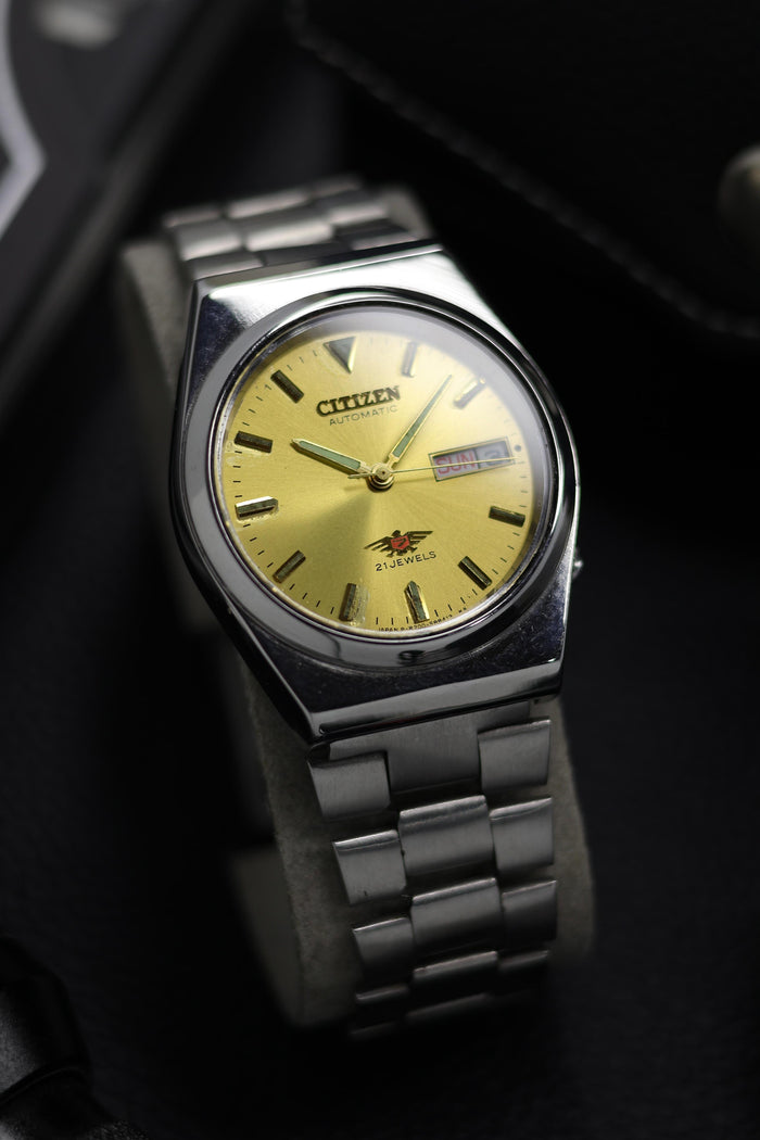 (Super Rare) Citizen Eagle 7 Gold Sunray Dial - Automatic Vintage Watch (Pre Owned) - SE532