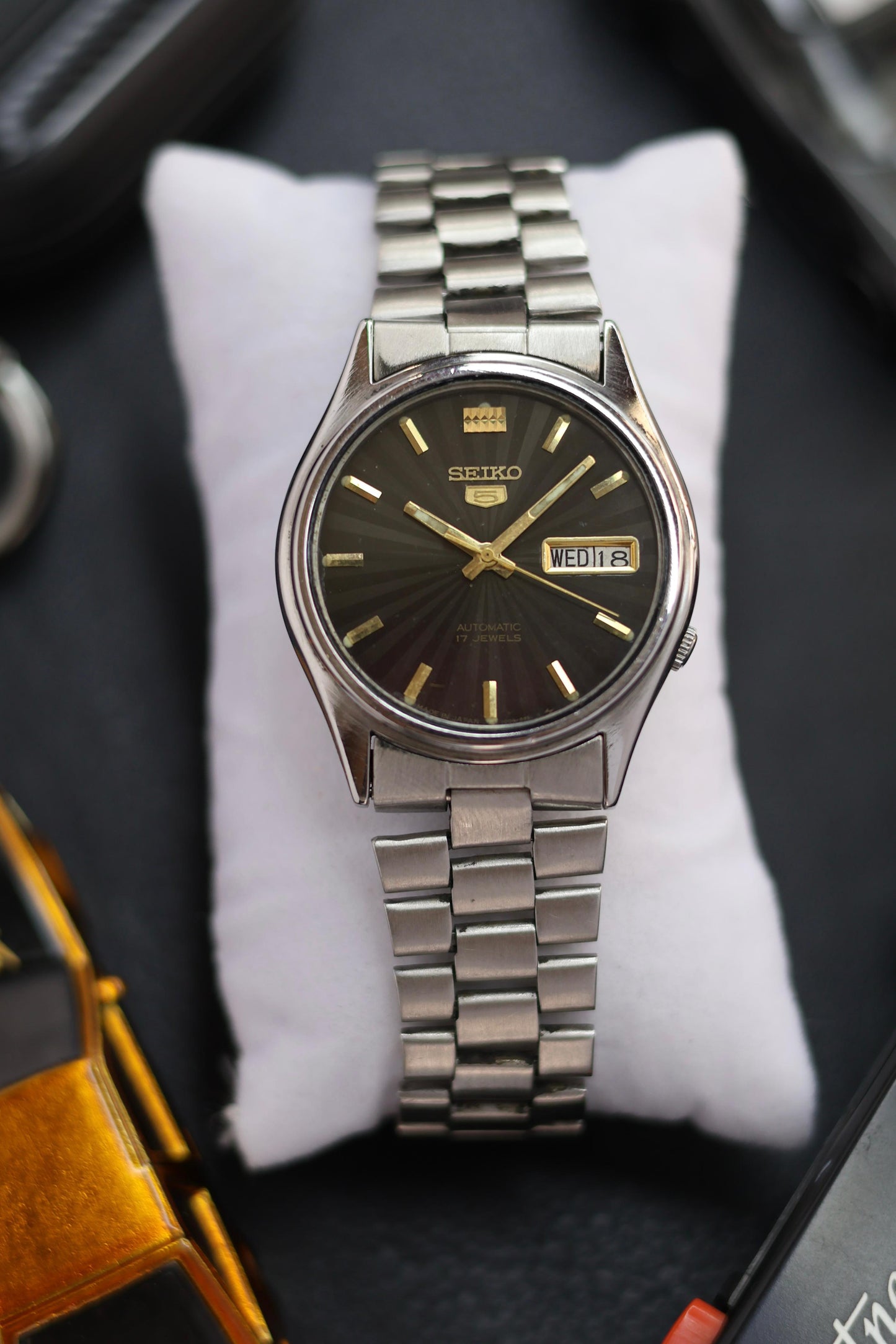 Seiko 5 Patterned Black Dial (Pre Owned)