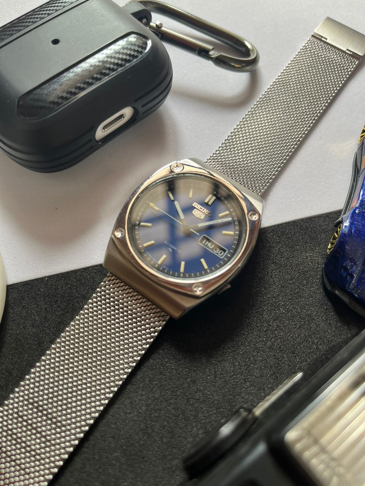 1981 Seiko 5 Blue Square Dial (Pre Owned)
