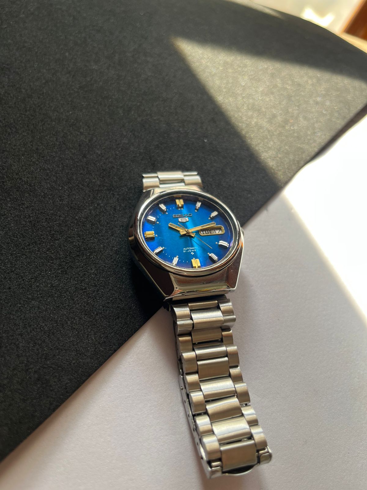 (Super Rare) 1977 Seiko 5 Blue Dial (Pre Owned) - #W245