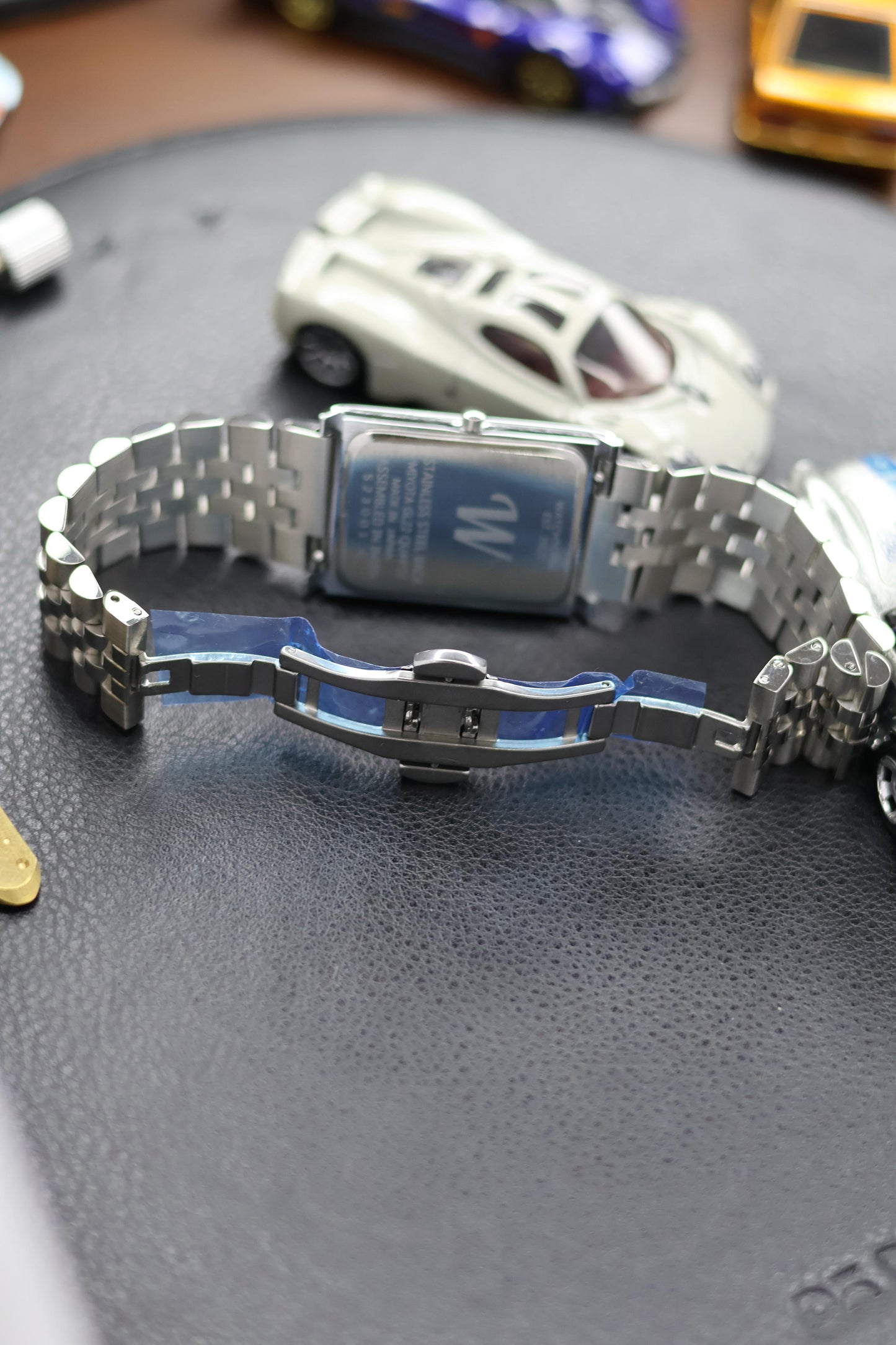 Butterfly Clasp Jubilee Bracelet Watch Strap - Straight Ends + Solid Link + Quick Release
