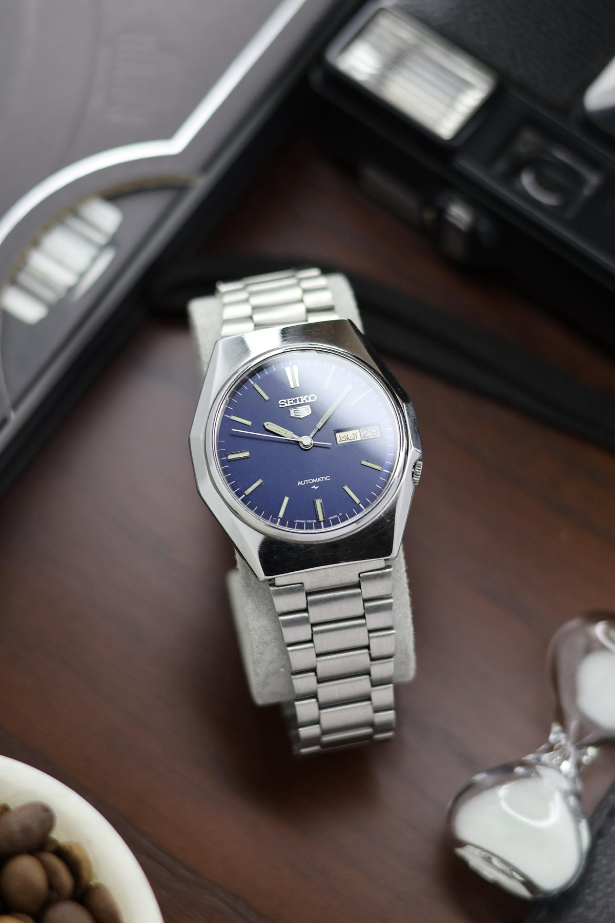 (Super Rare) 1984 Seiko 5 Blue Dial - Automatic Vintage Watch (Pre Owned) - A229