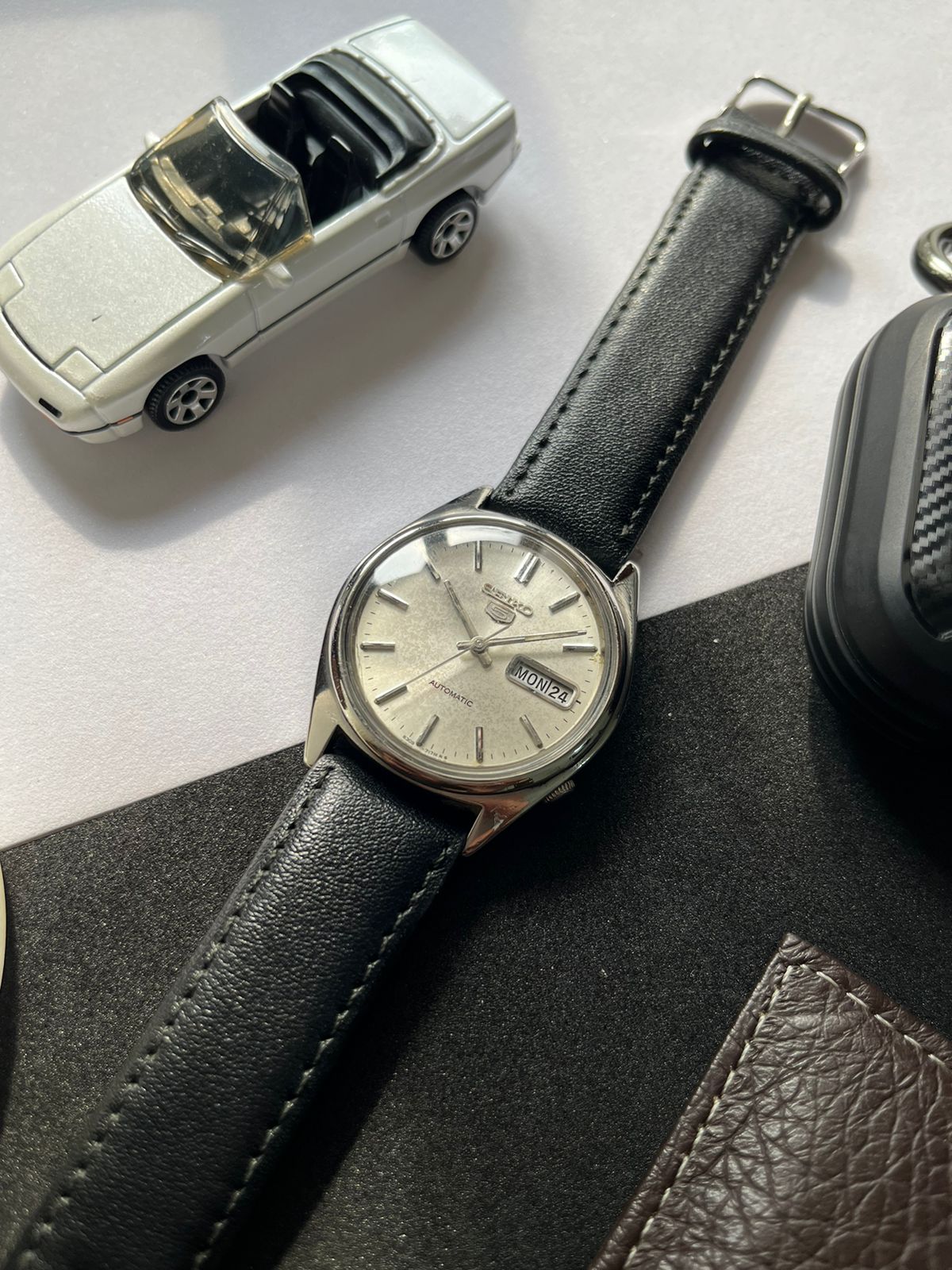 1981 Seiko 5 Silver Patina Dial (Pre Owned)