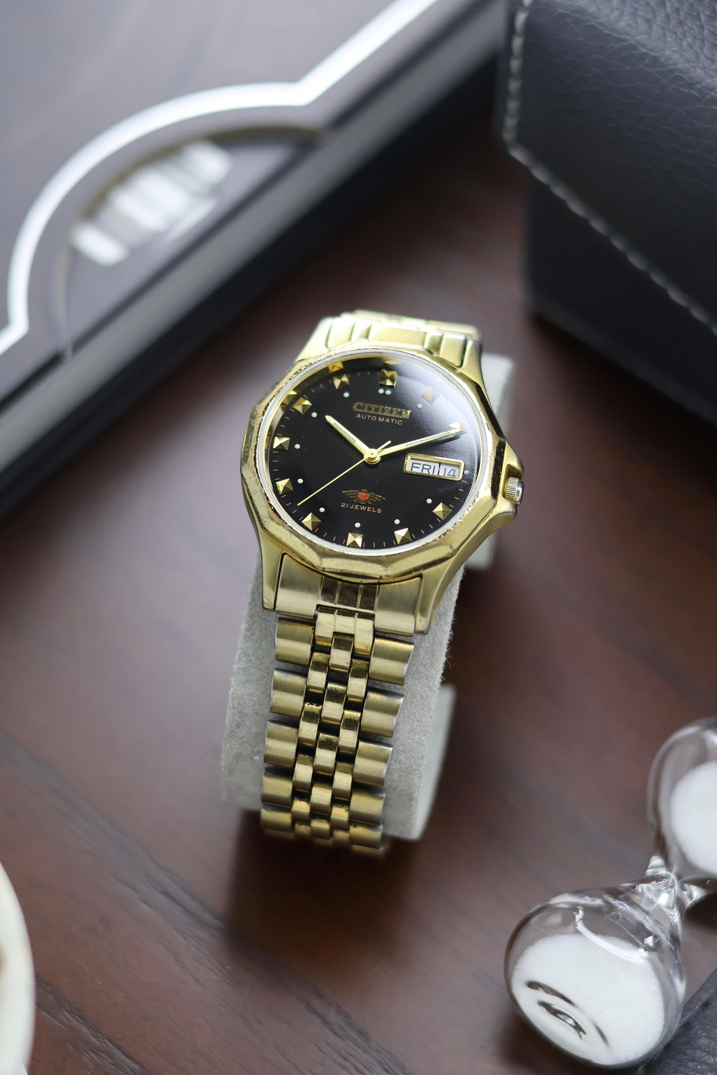 Citizen Eagle 7 Black Opaline Dial - Automatic Vintage Watch (Pre Owned) - A162