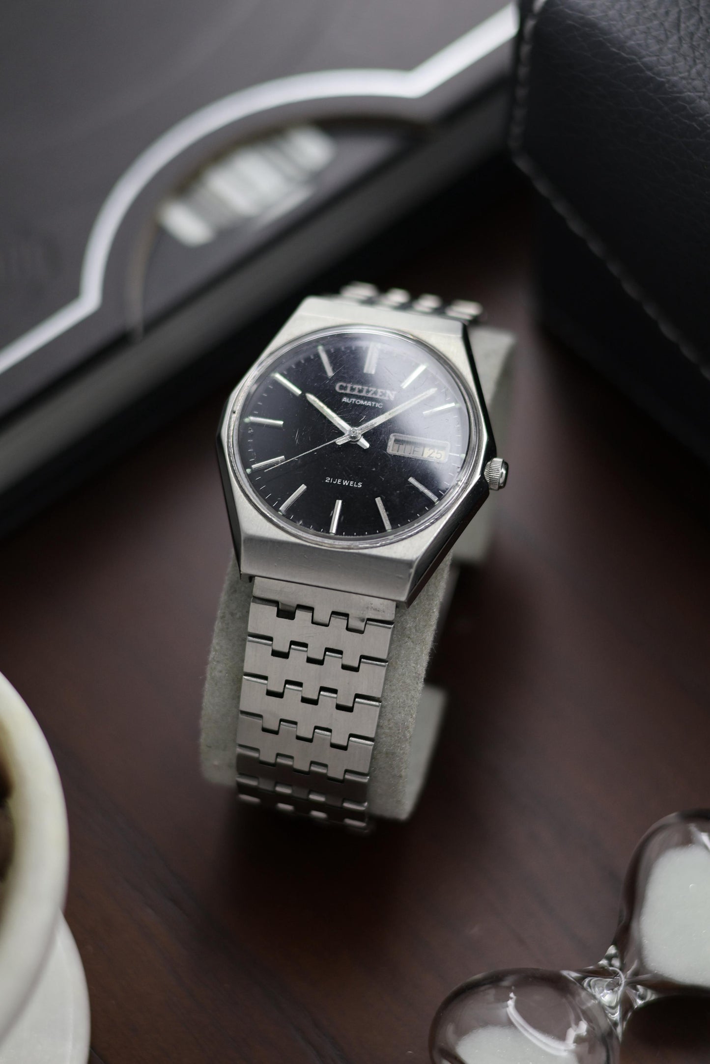 Citizen Automatic 21 Jewels Black Dial - Automatic Vintage Watch (Pre Owned) - A349