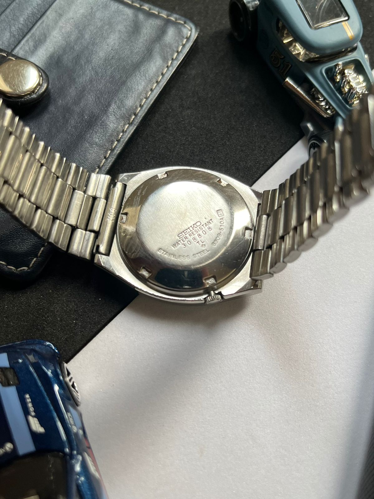 (Super Rare) Seiko 5 Blue Railway Time Square Dial (Pre Owned)
