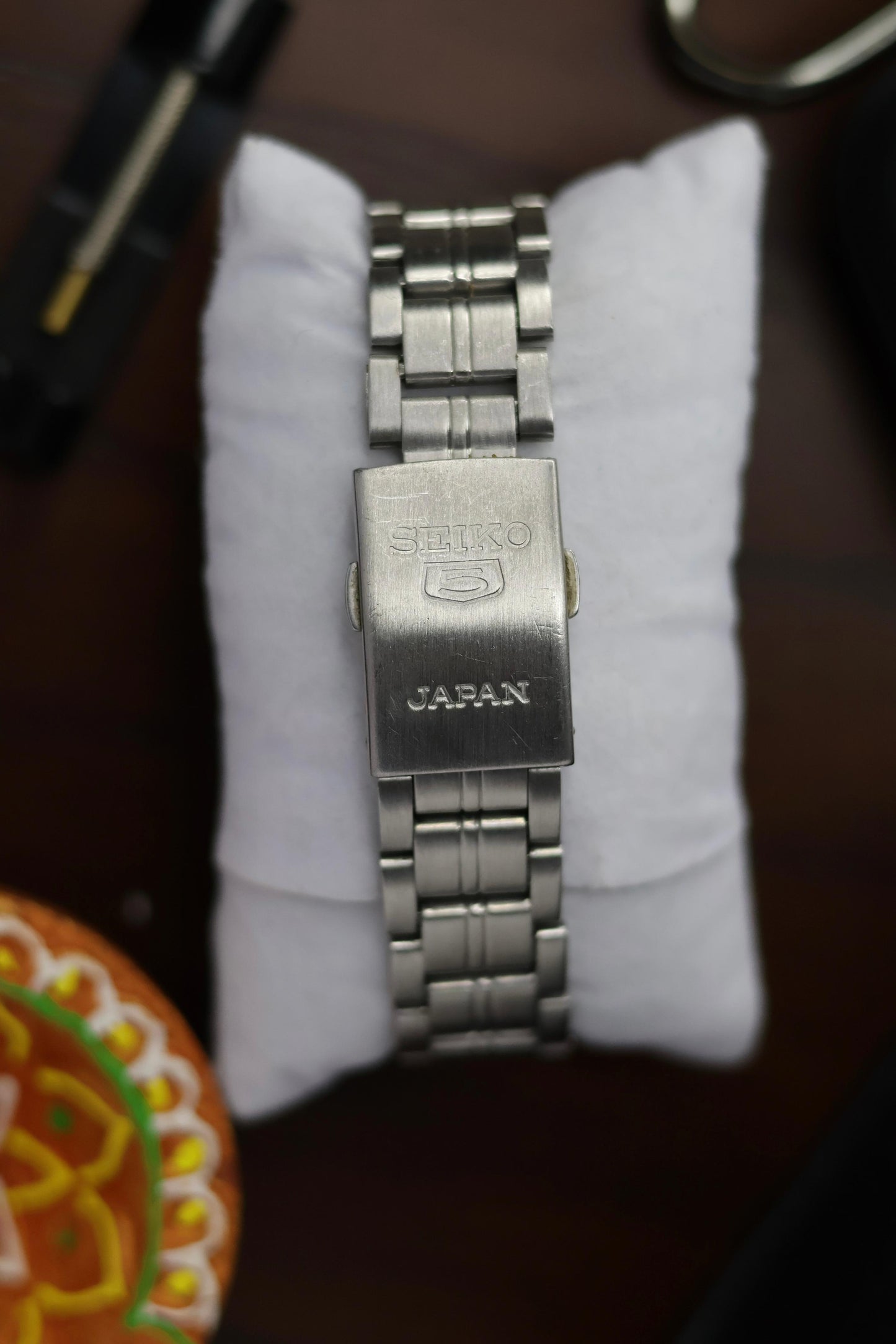 Seiko 5 Railway Time Black Dial with Glass Back (Pre Owned)