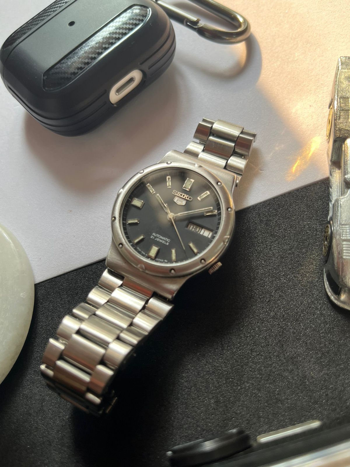 1975 Seiko 5 Black Dial (Pre Owned)