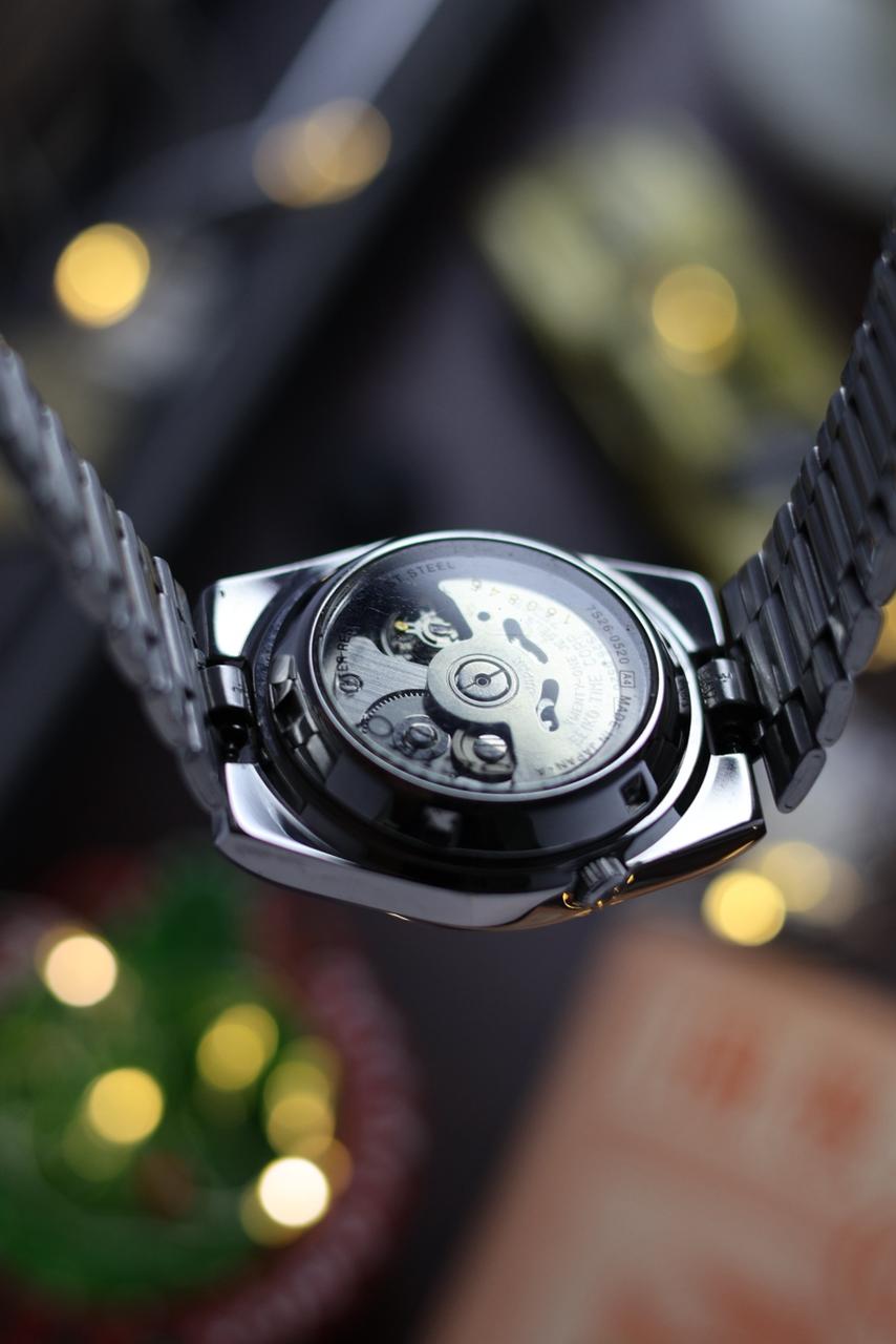 Seiko 5 Railway Time Lume Dial with Glass Back - Automatic Vintage Watch (Pre Owned) - SE532