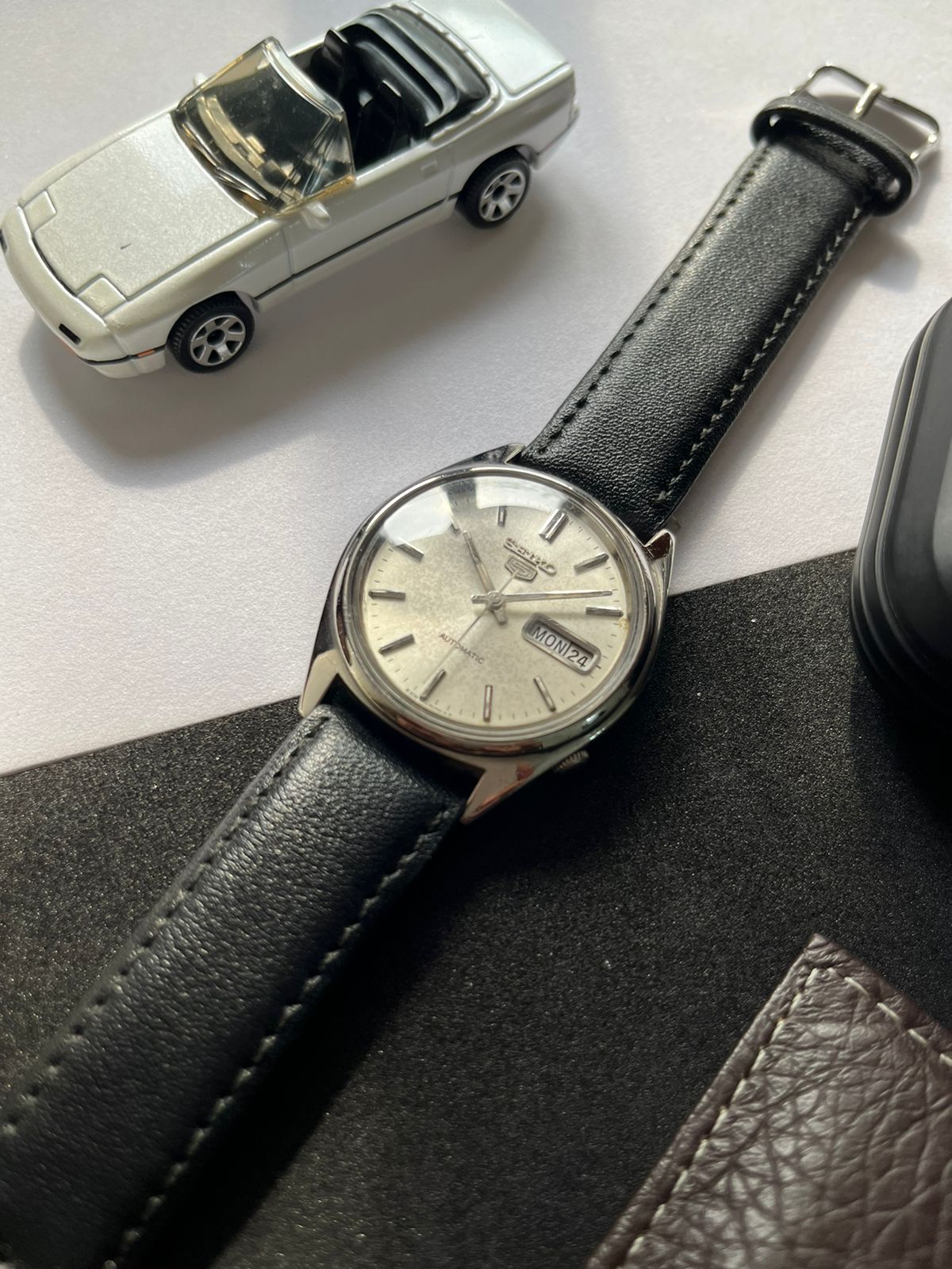 1981 Seiko 5 Silver Patina Dial (Pre Owned)
