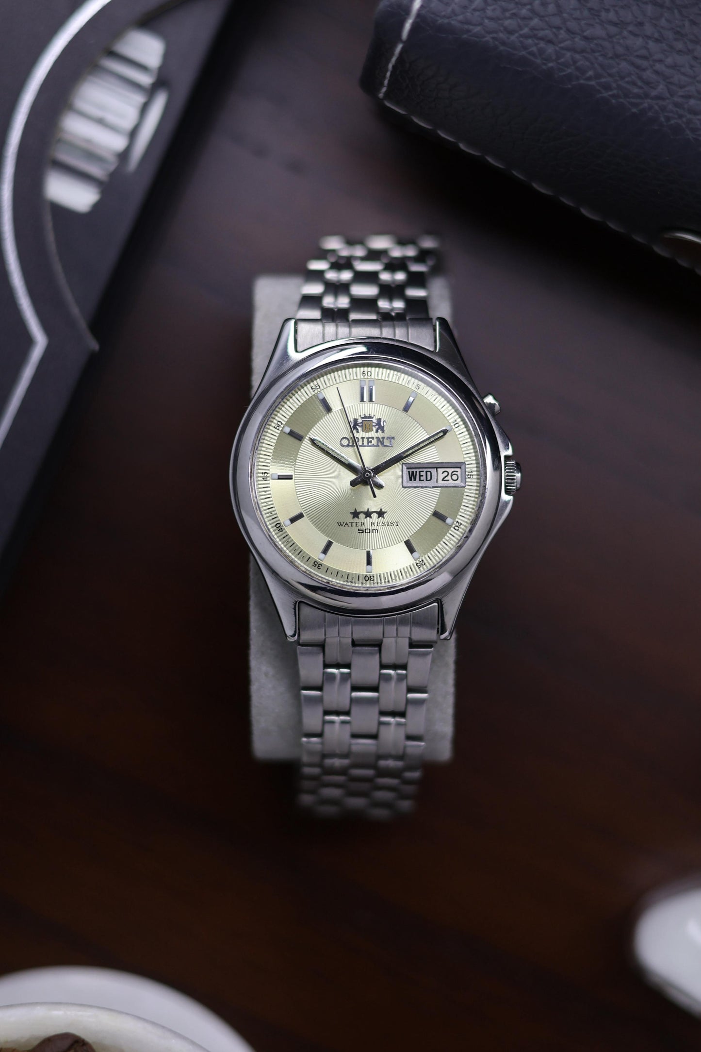 (Extremely Rare) Orient Tri-Star Champagne Dial - Automatic Vintage Watch (Pre Owned) - SE459