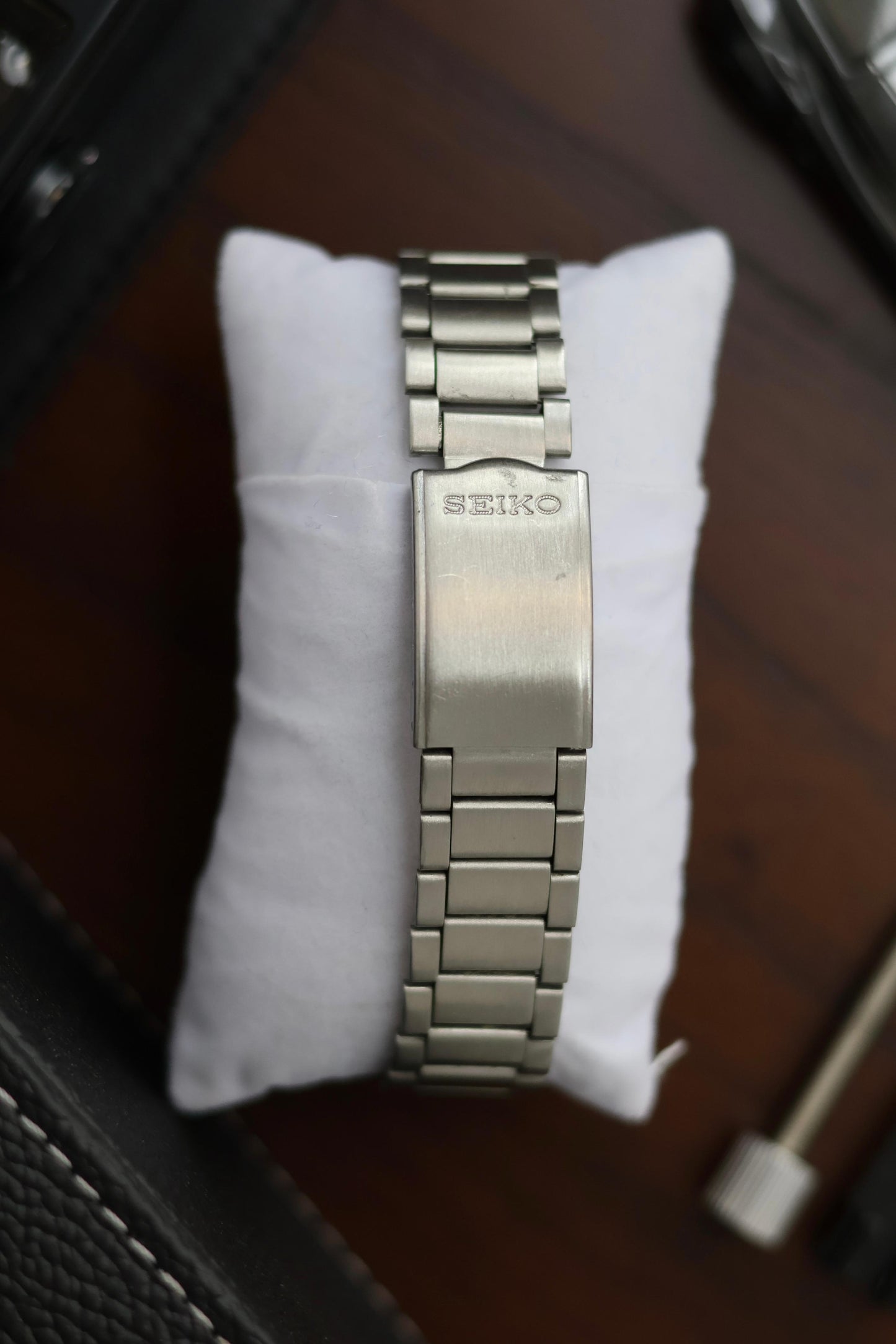 (Super Rare) Seiko 5 Black Arabic Dial with Glass Back (Pre Owned)