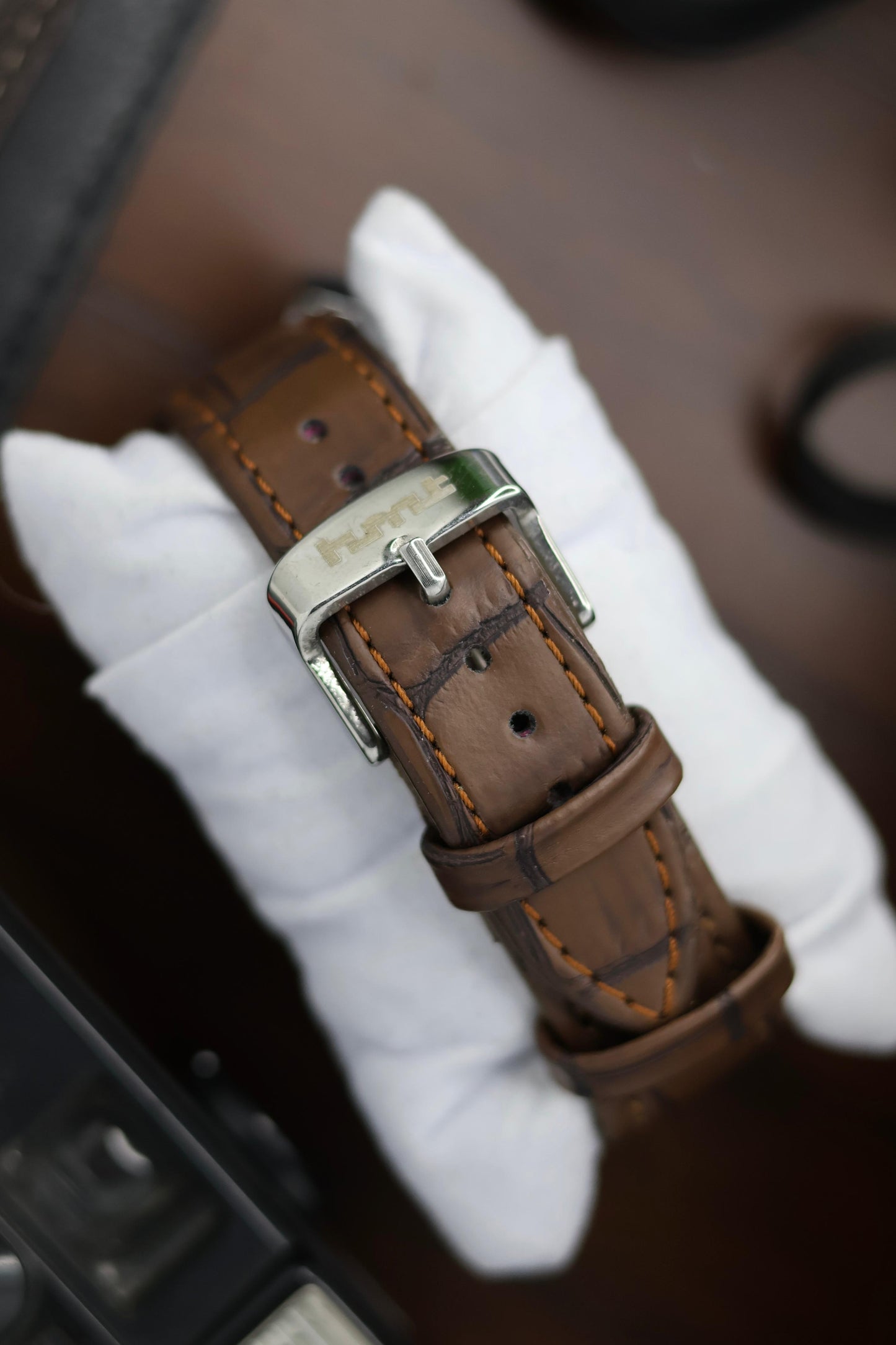 Vintage HMT Akash White Dial - in Original Condition - Mechanical Hand Winding Watch (Pre Owned)