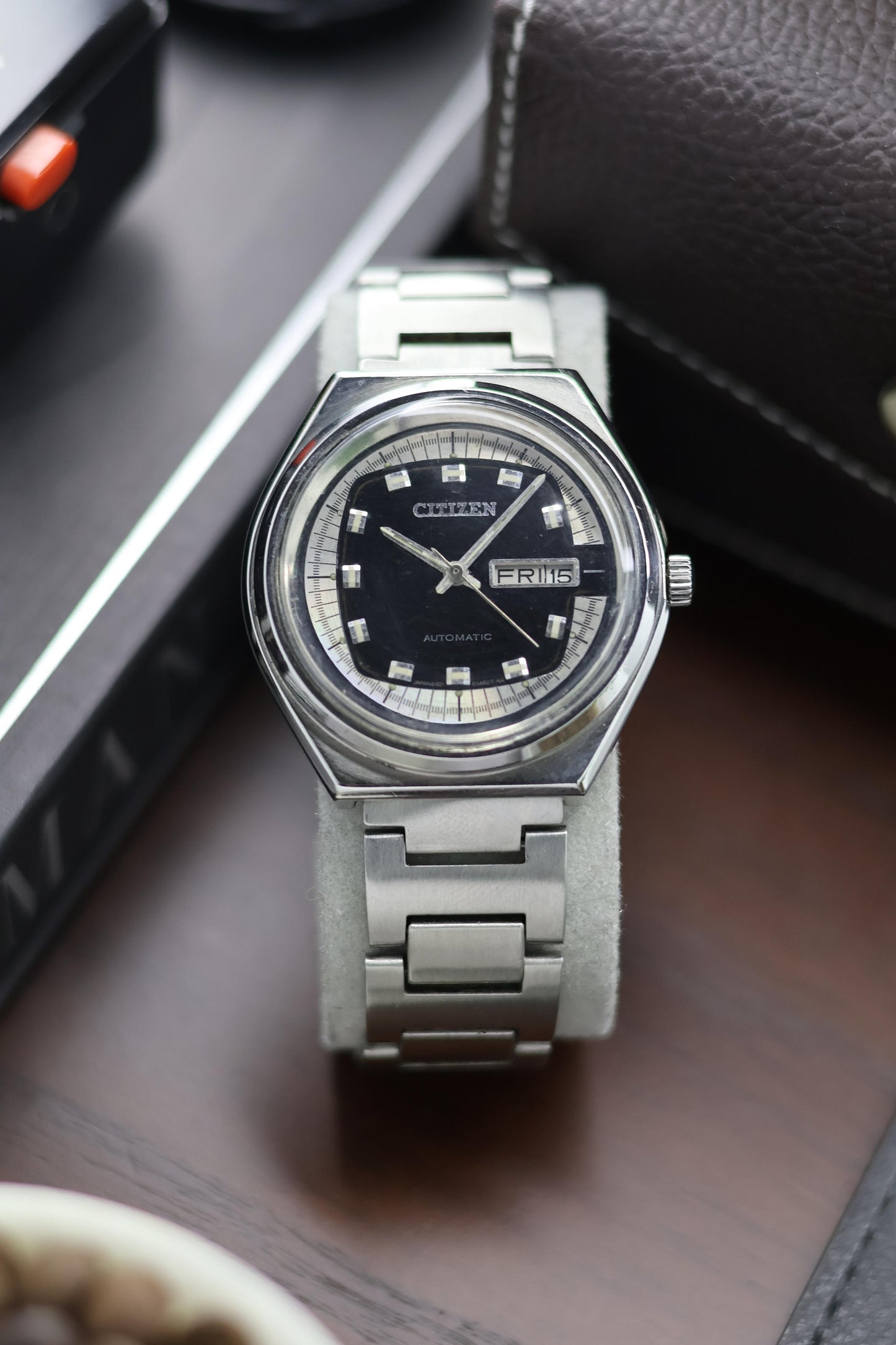 (Super Rare) Citizen Eagle 7 Black Dial - Automatic Vintage Watch (Pre Owned) - A213