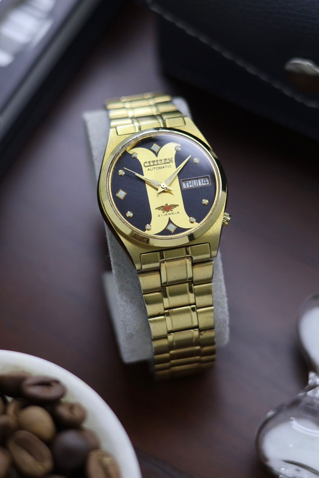 (Super Rare) Citizen Eagle 7 Gold Motif Dial - Automatic Vintage Watch (Pre Owned) - A435