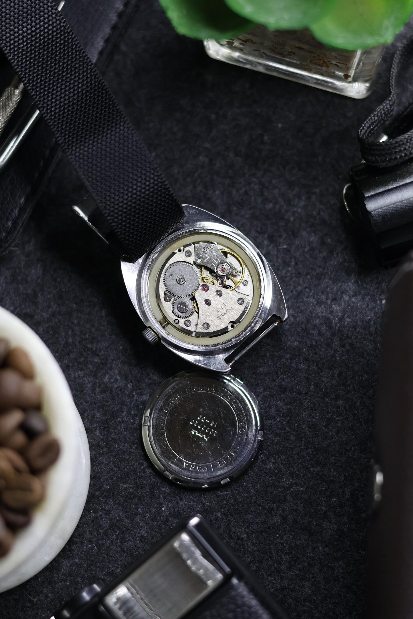 Vintage HMT Vijay Black Dial - in Original Condition - Mechanical Hand Winding Watch (Pre Owned)