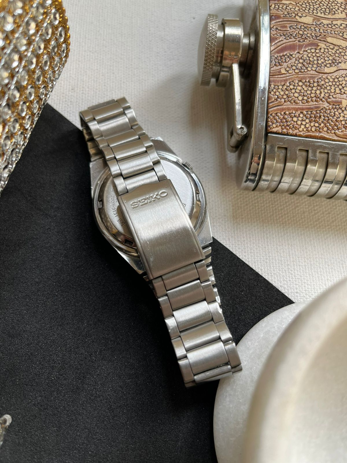1995 Seiko 5 White Textured Dial (Pre Owned)