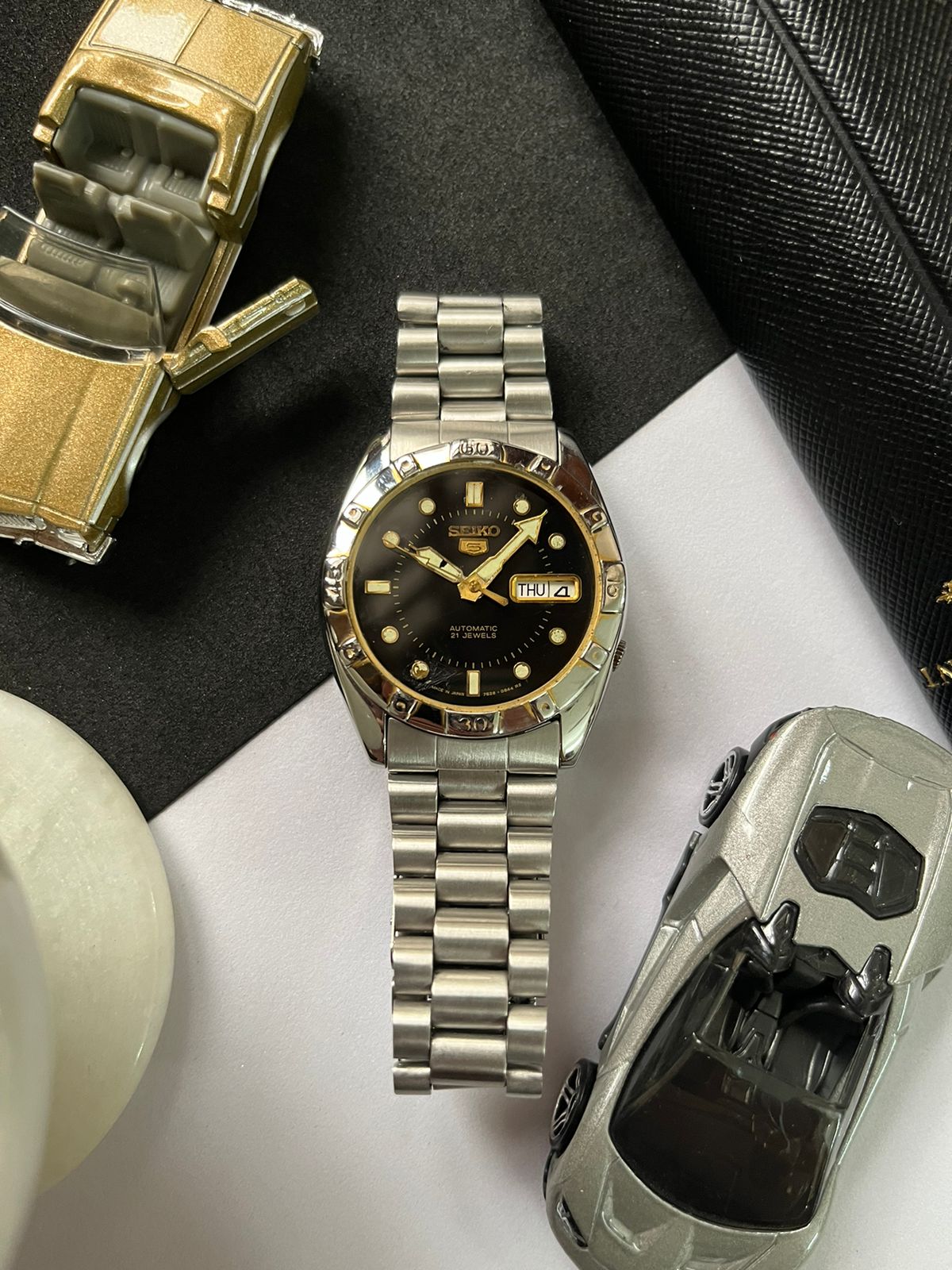 Watchtopia Default Title Seiko Black - Main Image