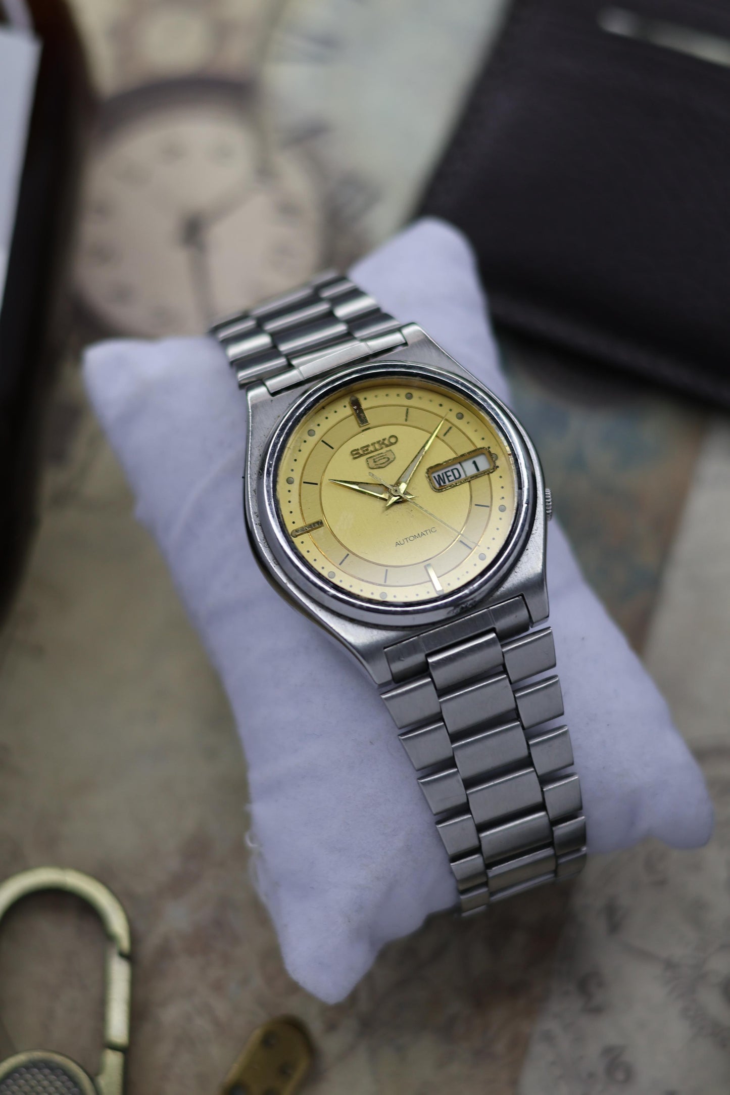 1996 Seiko 5 Gold Motif Dial (Pre Owned)