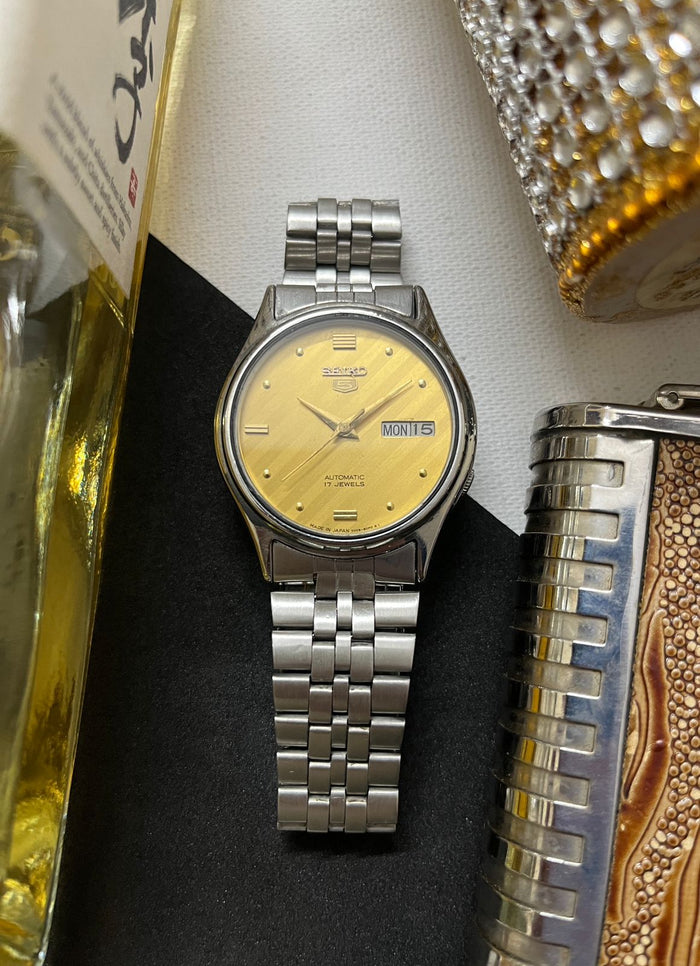 1990 Seiko 5 Gold Dial (Pre Owned)