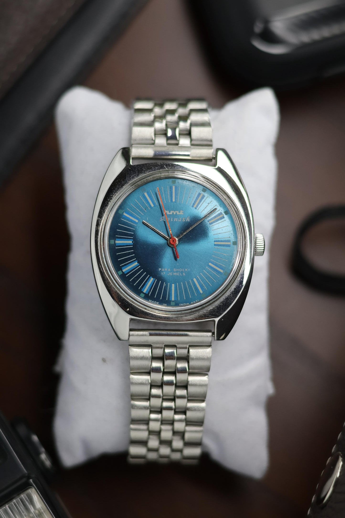 1977 Vintage HMT Avinash Blue Dial - in Original Condition - Mechanical Hand Winding Watch (Pre Owned)