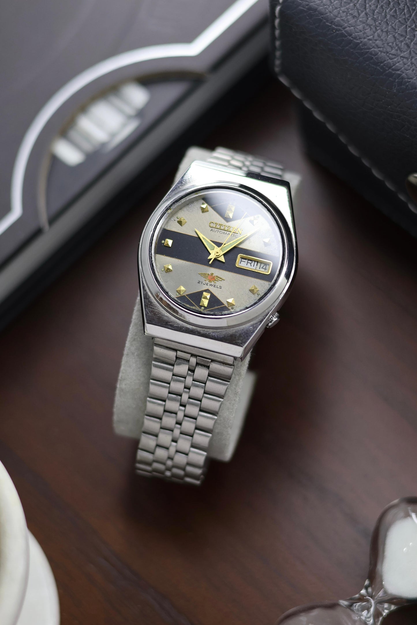 Citizen Eagle 7 Grey Motif Dial - Automatic Vintage Watch (Pre Owned) - A402