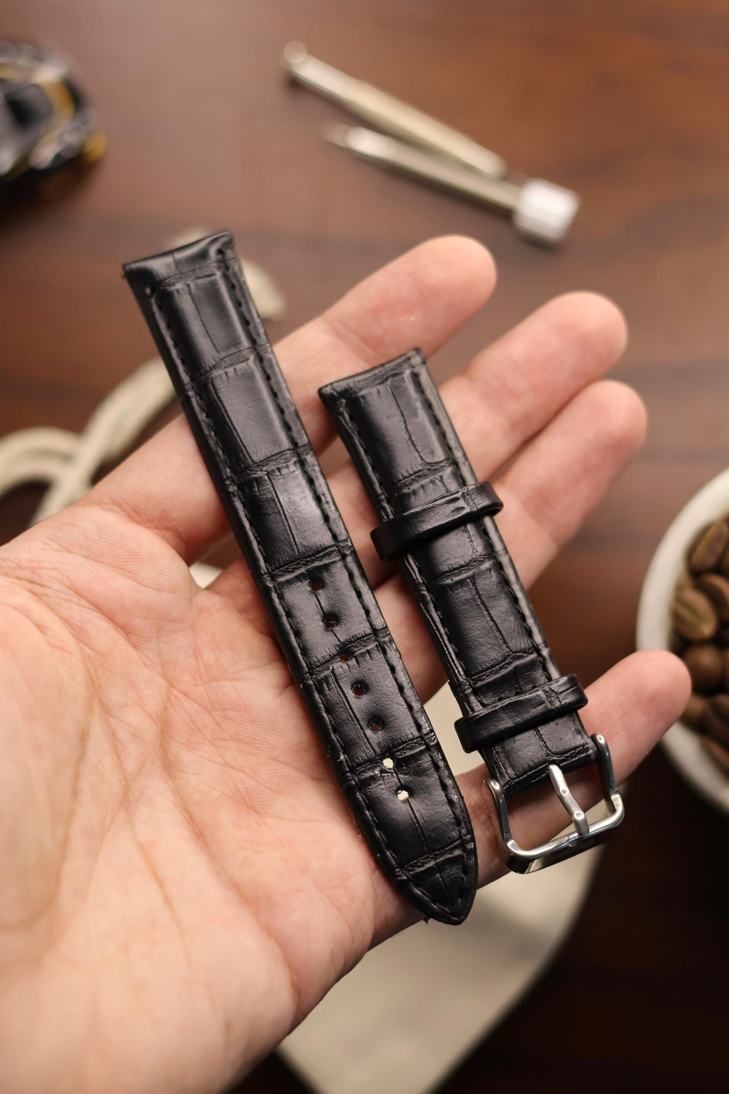 Croc Leather Watch Strap (18mm)