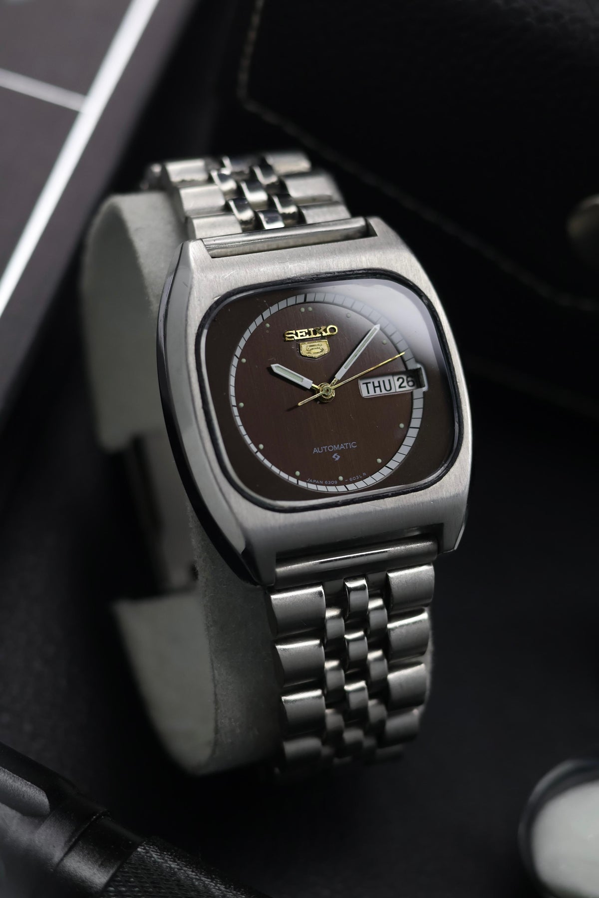 (Extremely Rare) 1980 Seiko 5 Brown TV Dial - Automatic Vintage Watch (Pre Owned) - SE854
