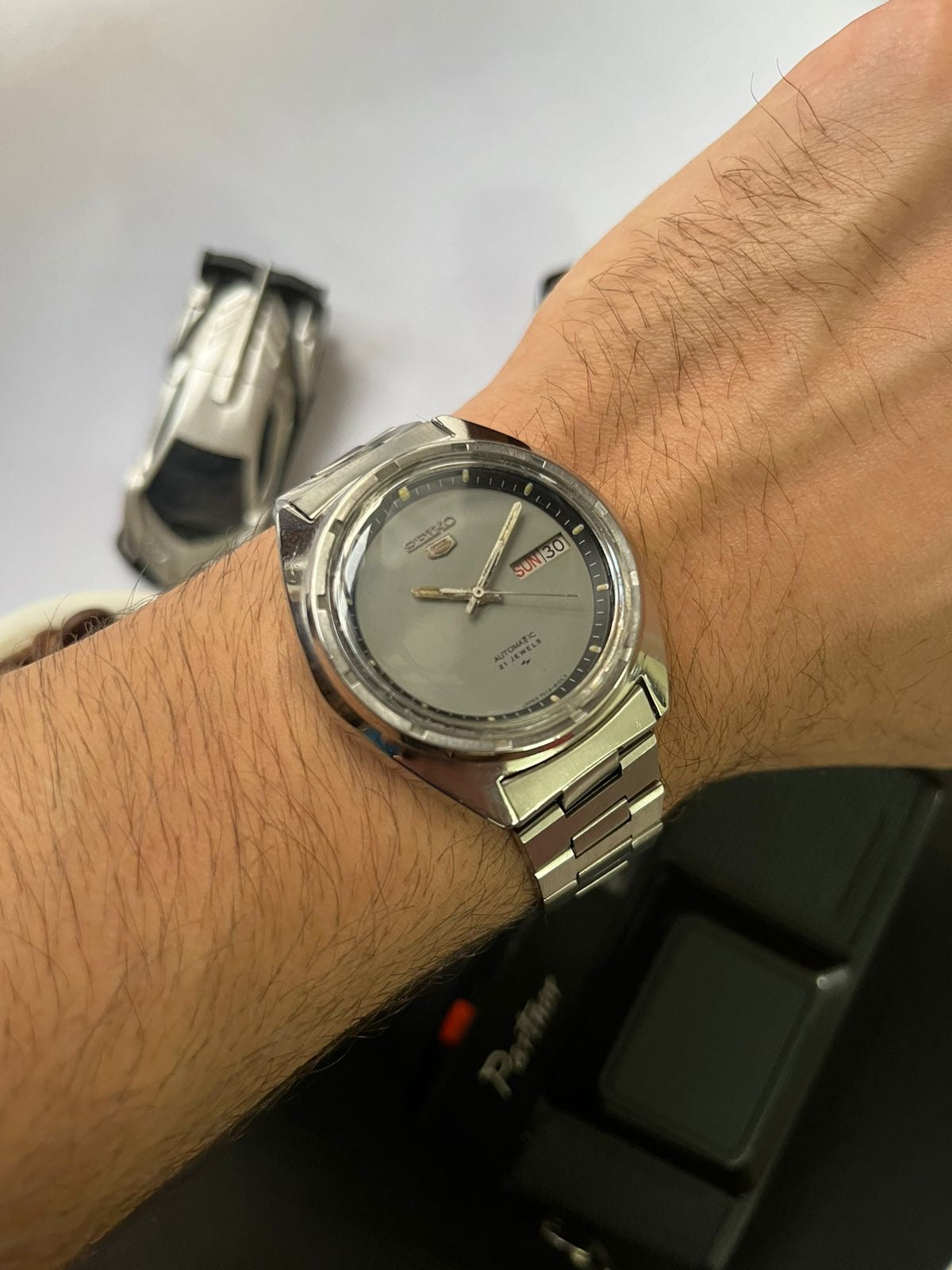 1976 Seiko 5 Grey Dial (Pre Owned)