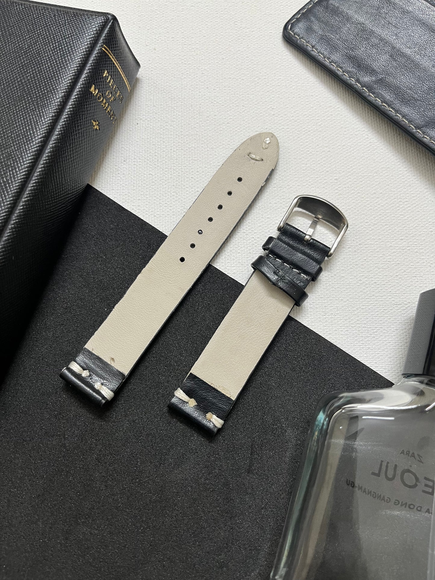Two-Stitch Leather Watch Strap (18mm)