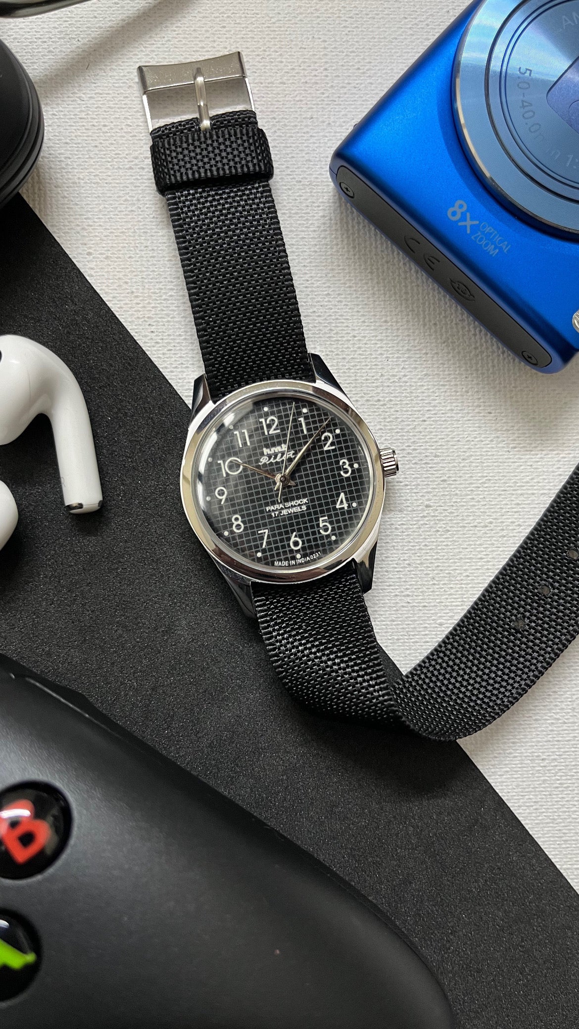 HMT Pilot Graph Dial- Black