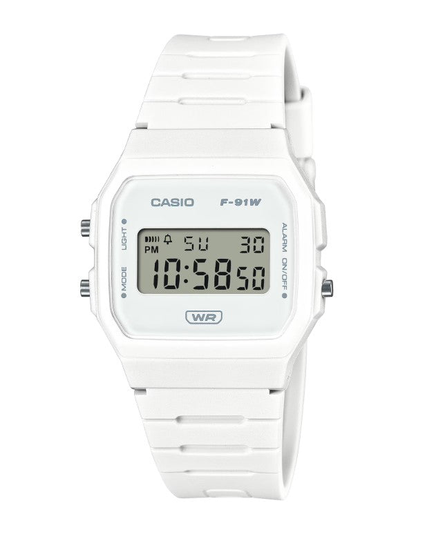 CASIO F-91WB-7A - D372 - White