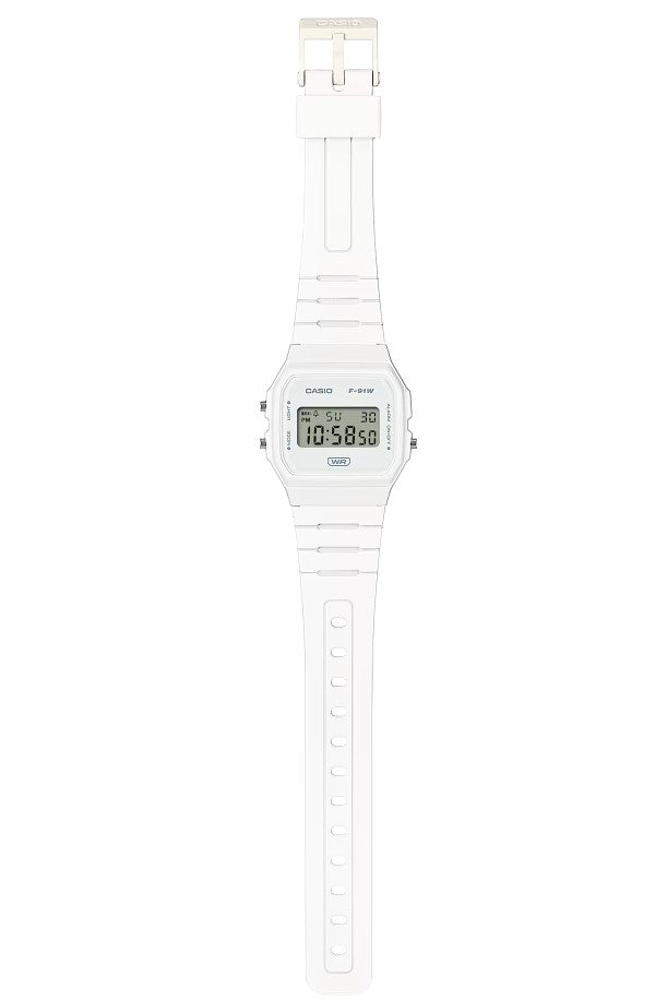 CASIO F-91WB-7A - D372 - White