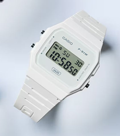 CASIO F-91WB-7A - D372 - White