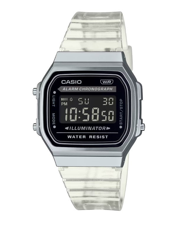 CASIO A168XES-1BDF - D306 - with JELLY BAND
