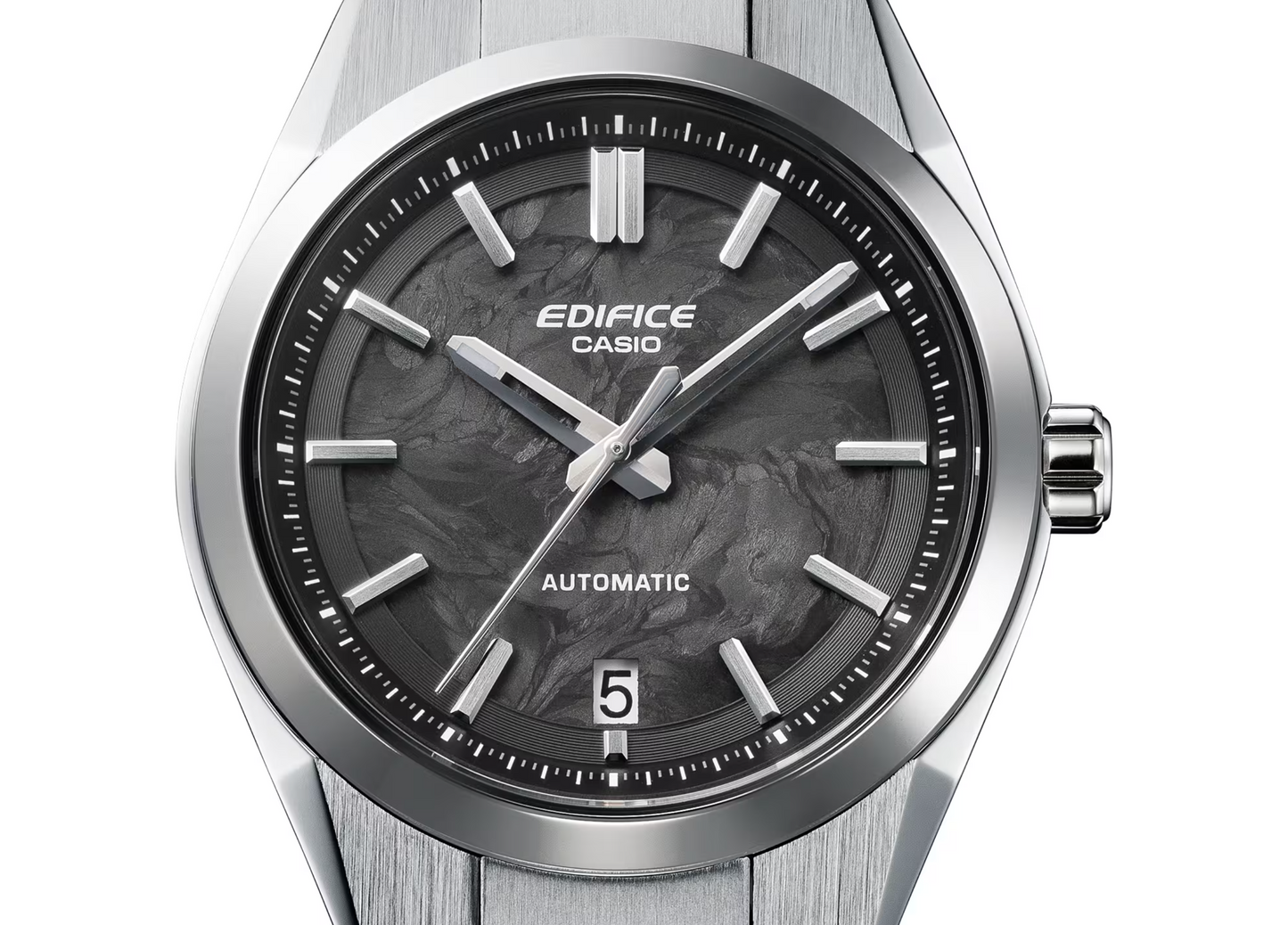 CASIO EDIFICE AUTOMATIC - EFK-100CD-1A - BLACK FORGED CARBON DIAL - ED669