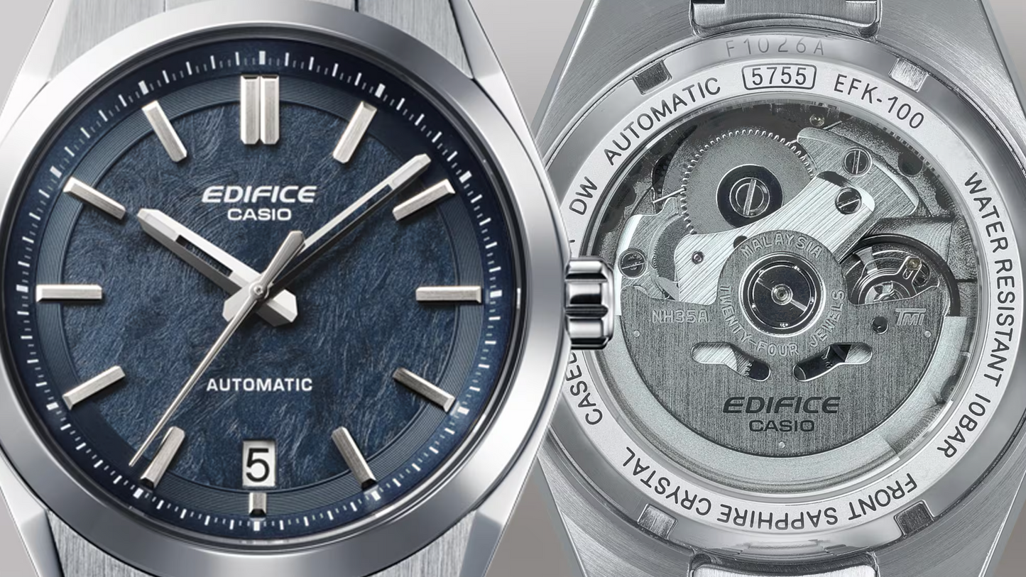 CASIO EDIFICE AUTOMATIC - EFK-100D-2A - BLUE DIAL - ED670