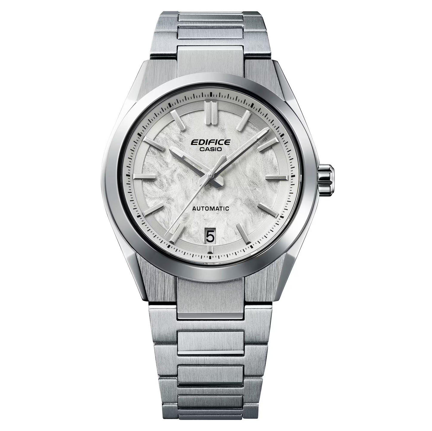 CASIO EDIFICE AUTOMATIC - EFK-100D-7A - WHITE / SILVER DIAL - ED672