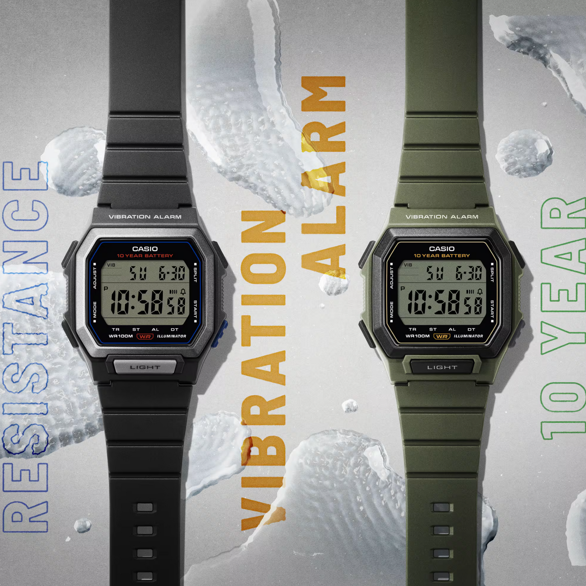 Casio W-738H-3AV D443